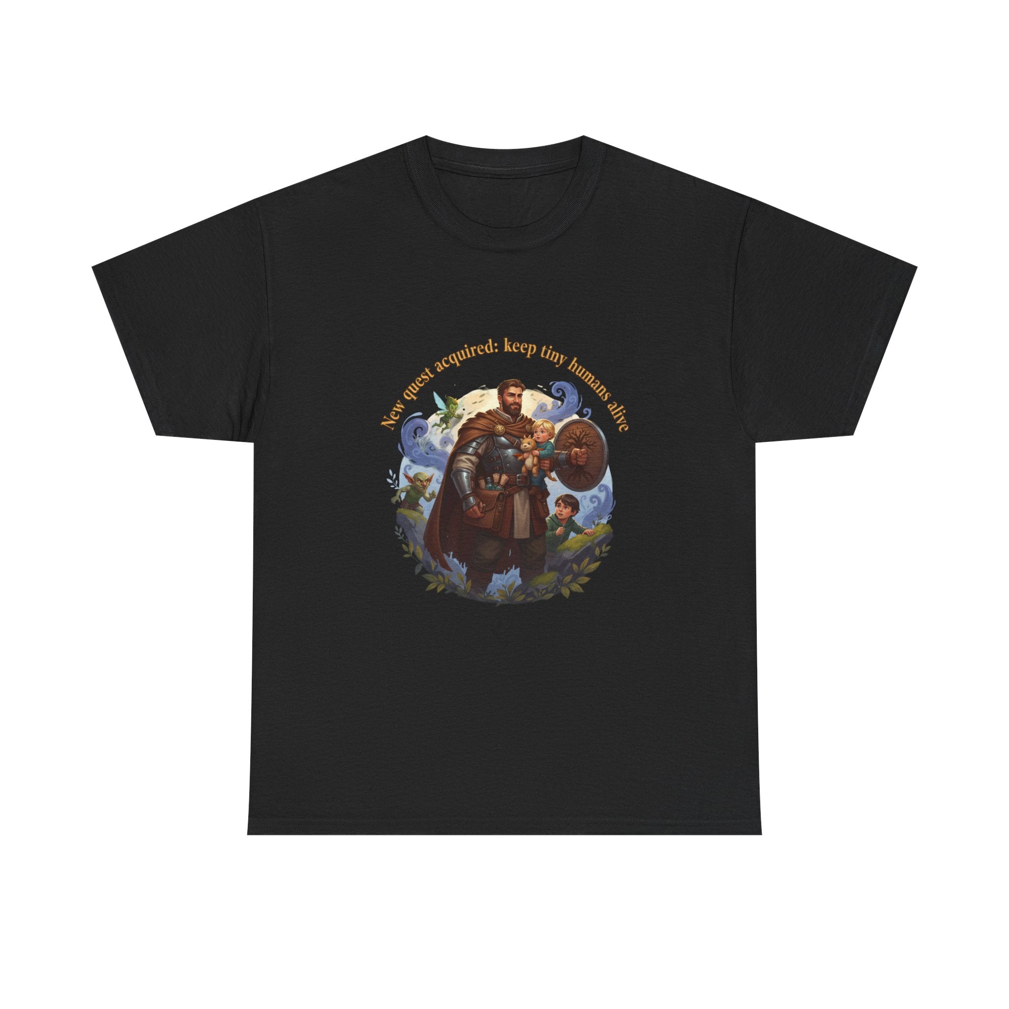 New Quest Acquired: Keep Tiny Humans Alive Dad Shirt — Father's Day Tee