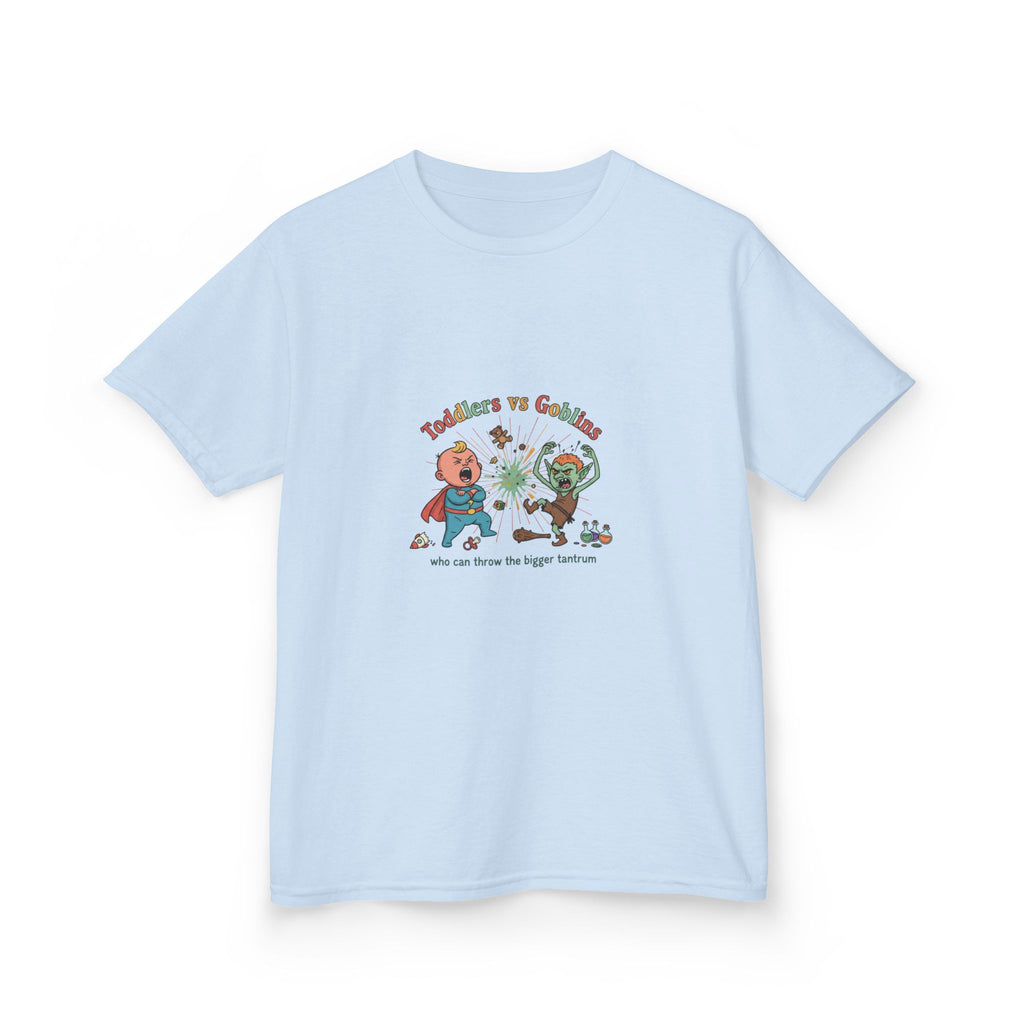 Toddlers vs. Goblins Kids T-Shirt — 'Who Can Throw the Bigger Tantrum'