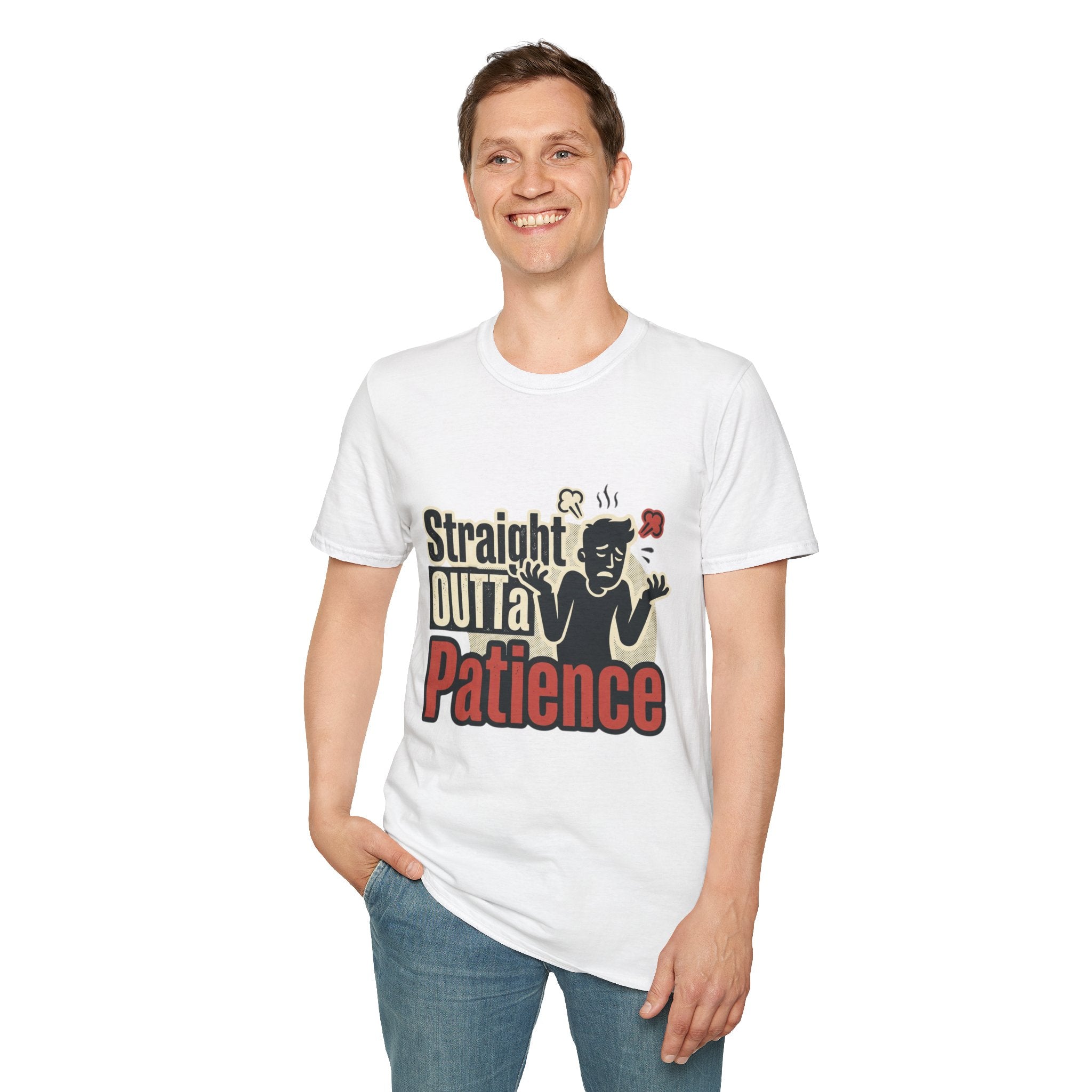 Straight Outta Patience T-Shirt — Funny Sarcastic Graphic Tee