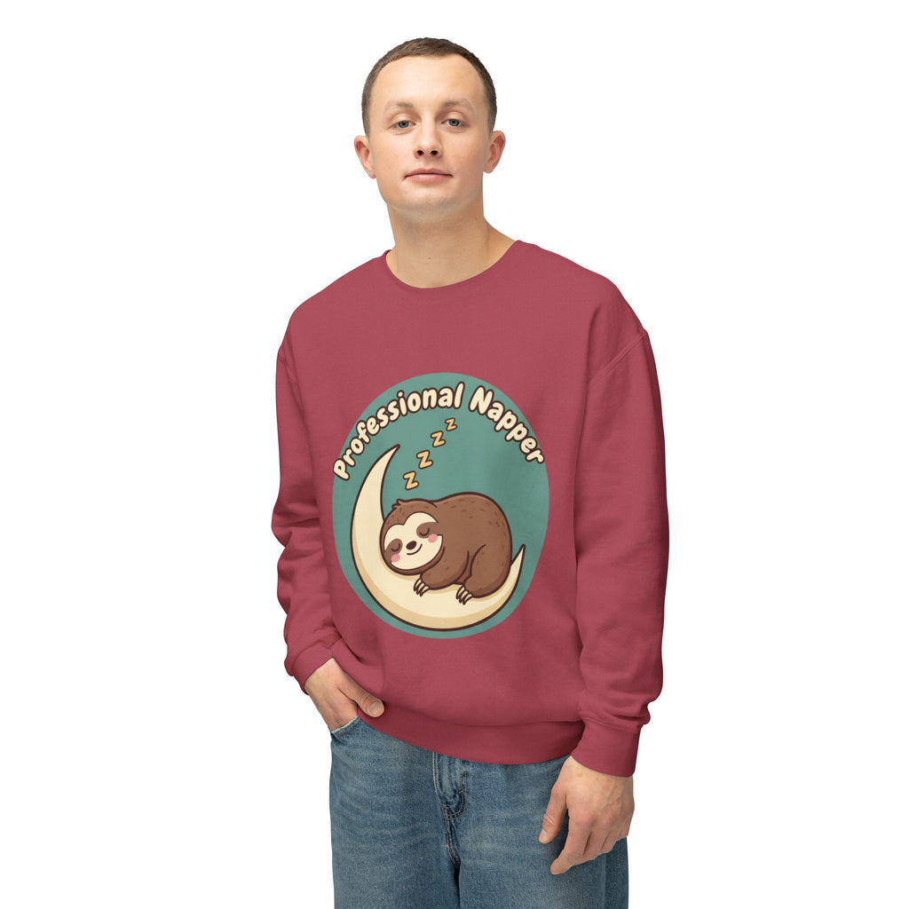 “Professional Sleeper” Crewneck Sweatshirt — Funny Pullover