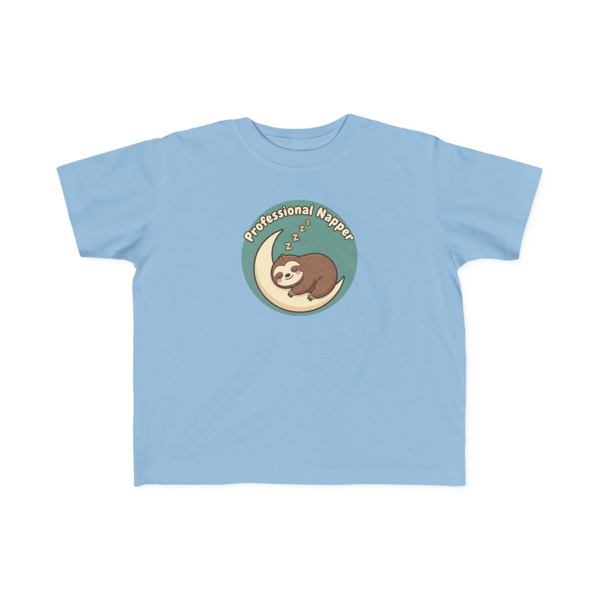 Professional Napper Toddler Tee — Cute Sloth Sleep Shirt for Kids
