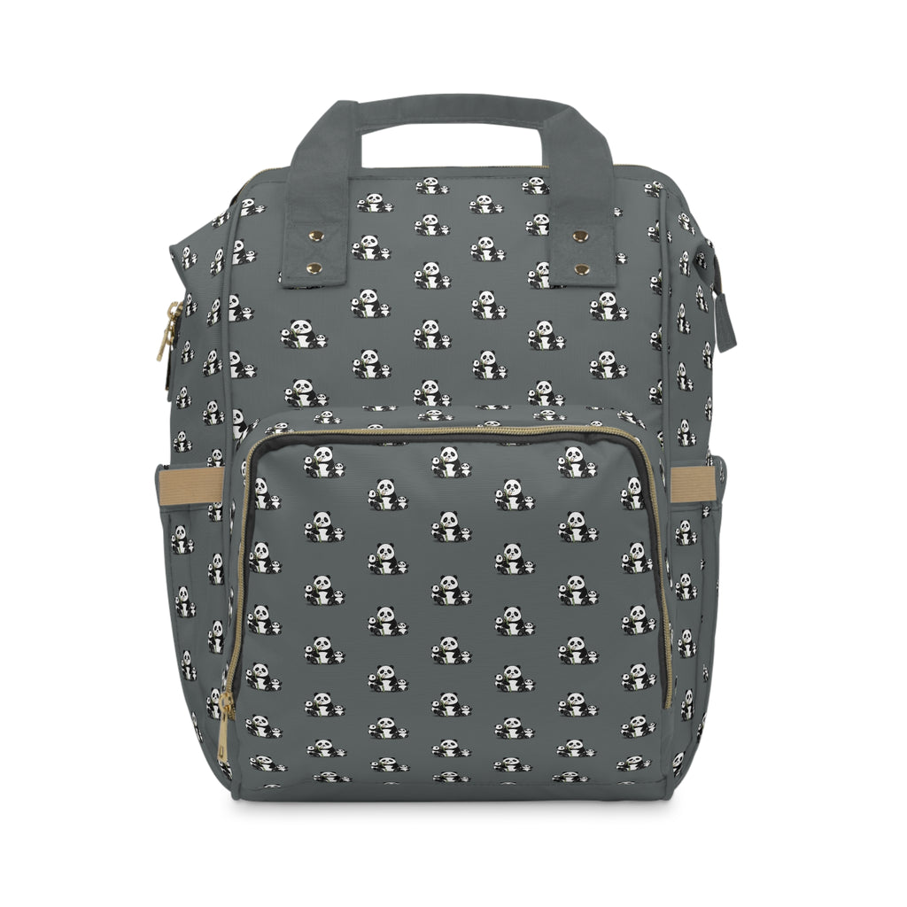 Panda Print Diaper Backpack – Multifunctional Baby Changing Bag