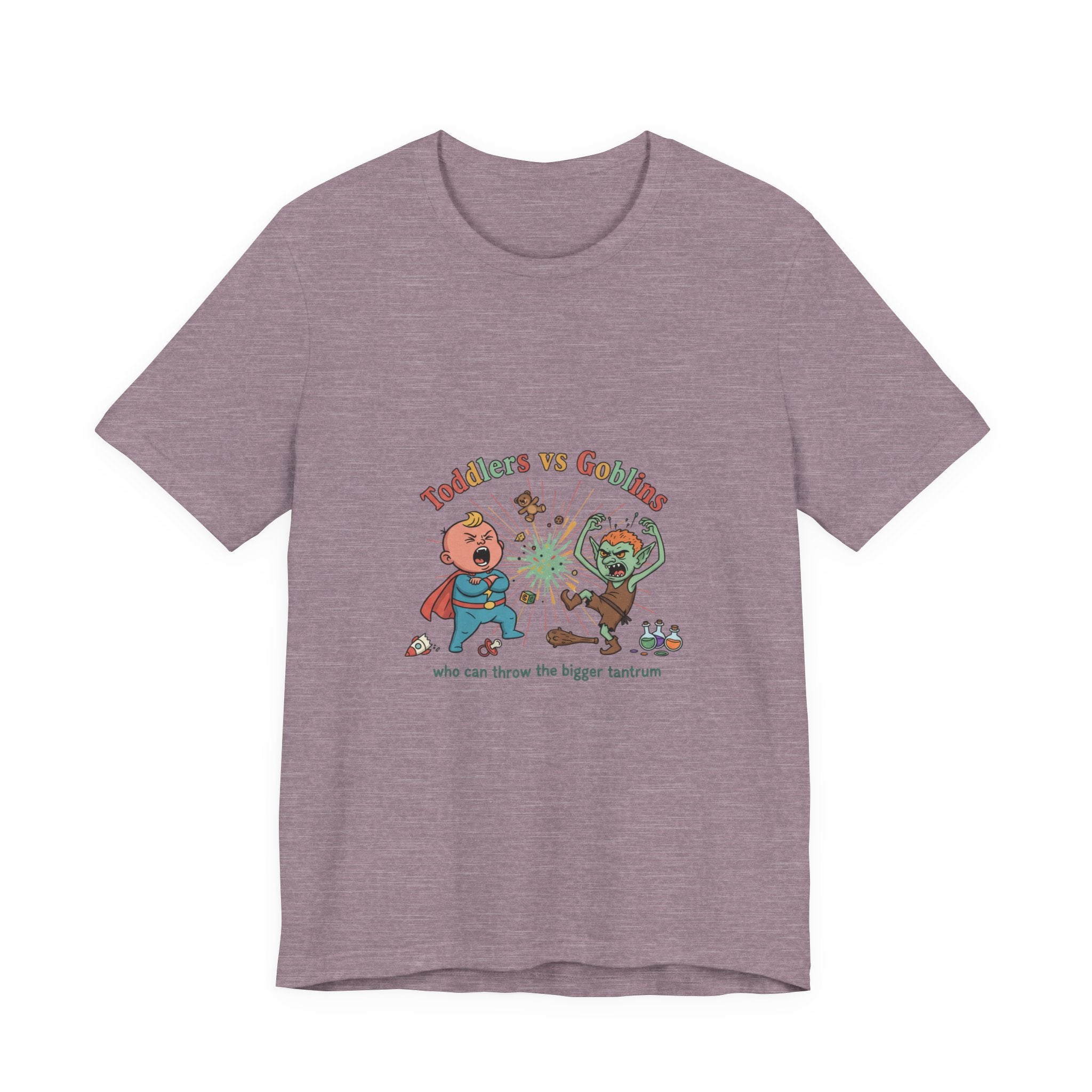 Goblins vs Toddlers T-Shirt — "Who Can Throw the Bigger Tantrum" Funny Kids & Parent Shirt