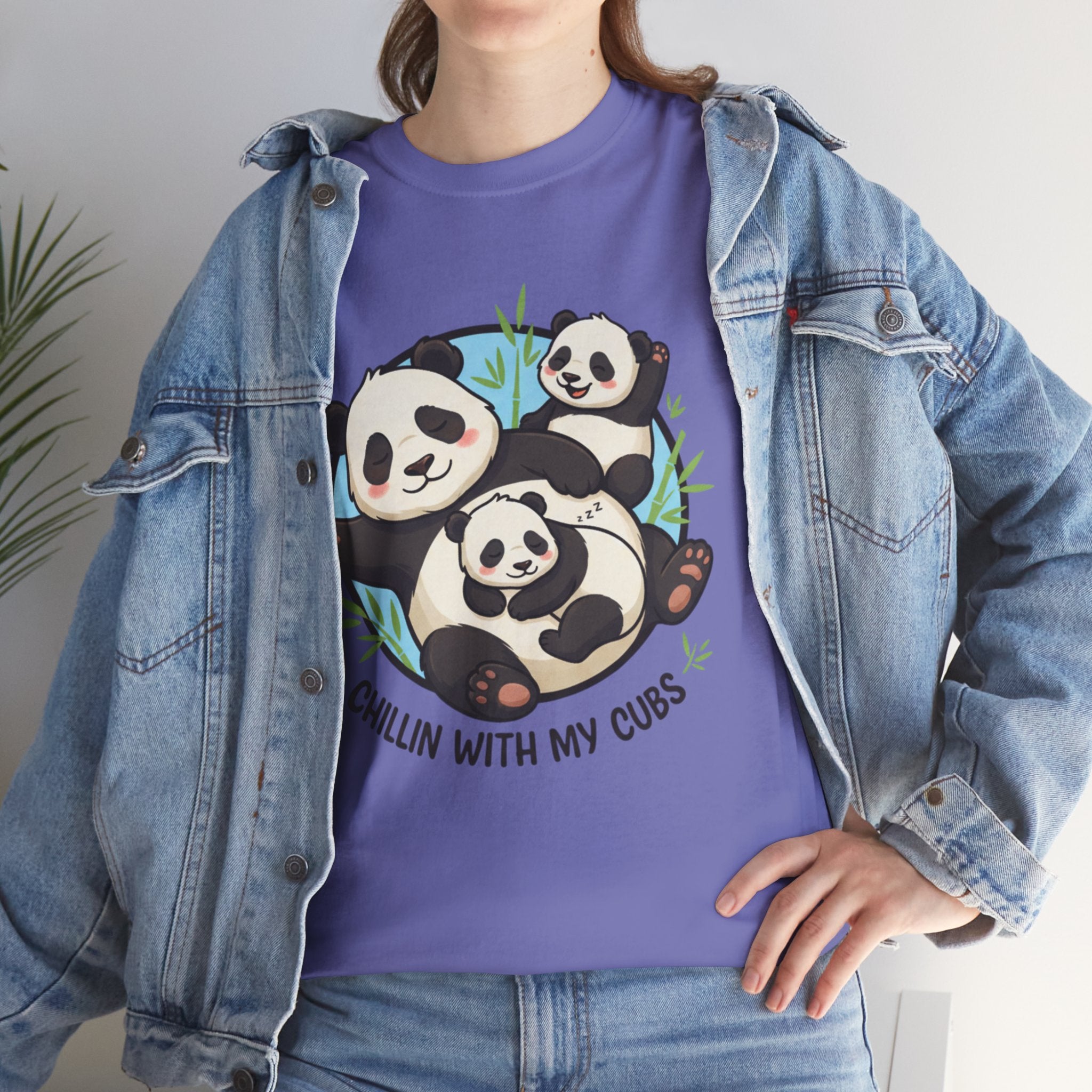 Panda Family 'Chilling with My Cubs' T-Shirt