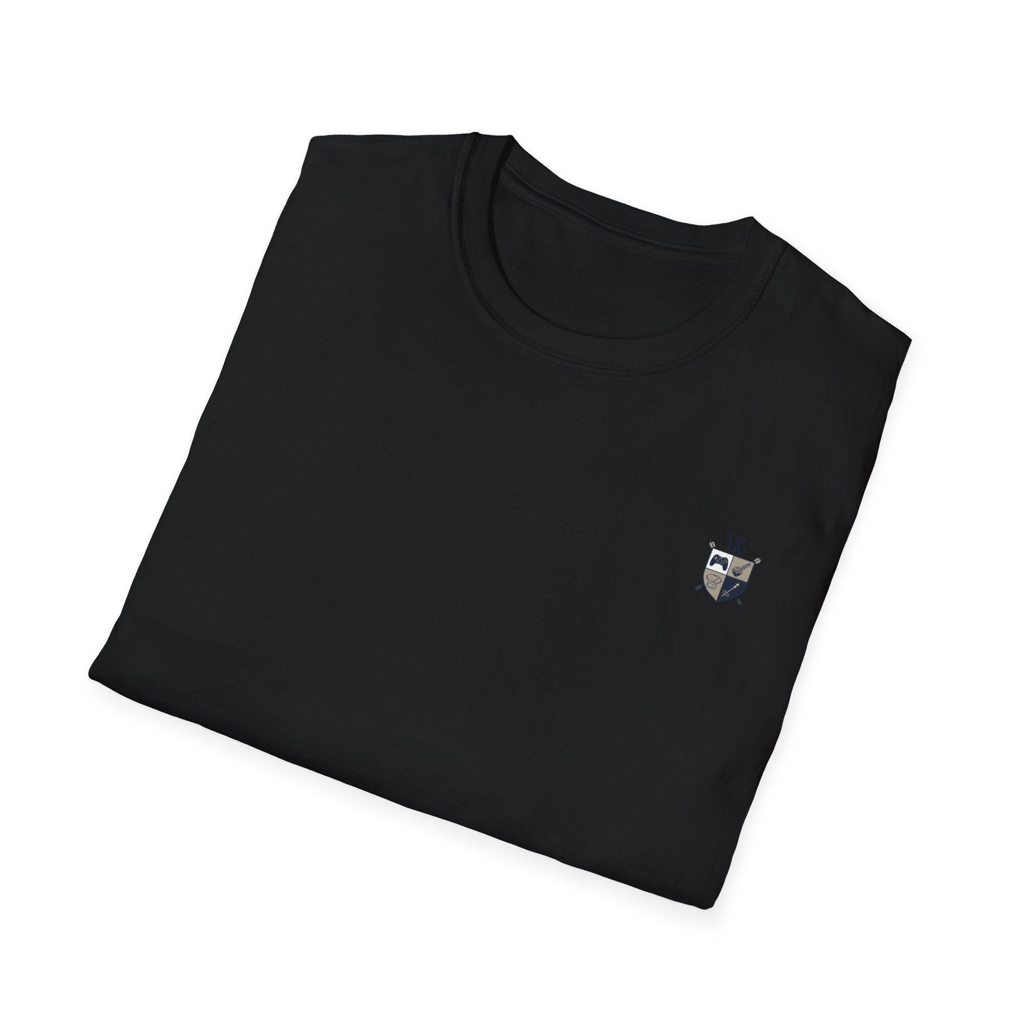 Motherhood Badge T-Shirt — "Motherhood: Fueled by Love, Coffee & Wine" Graphic Tee