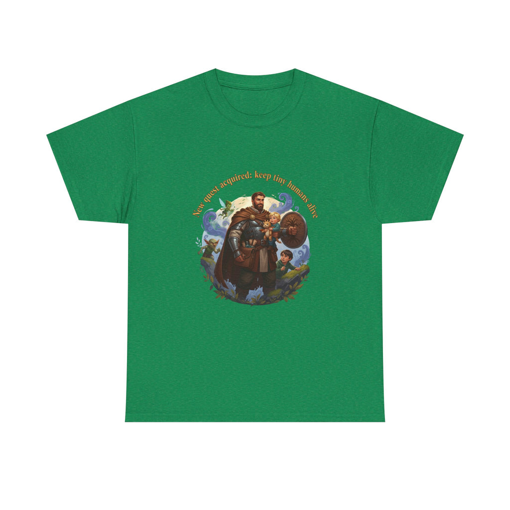 New Quest Acquired: Keep Tiny Humans Alive Dad Shirt — Father's Day Tee