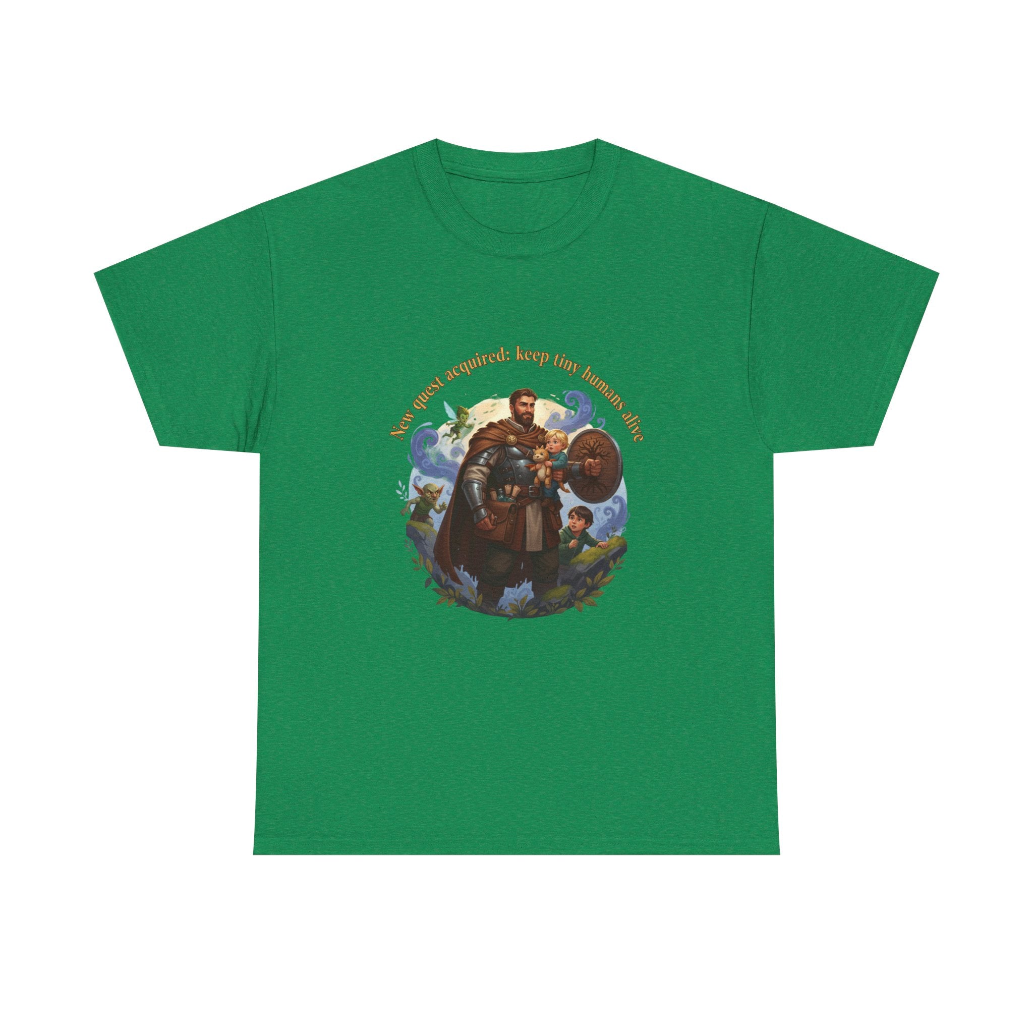 New Quest Acquired: Keep Tiny Humans Alive Dad Shirt — Father's Day Tee