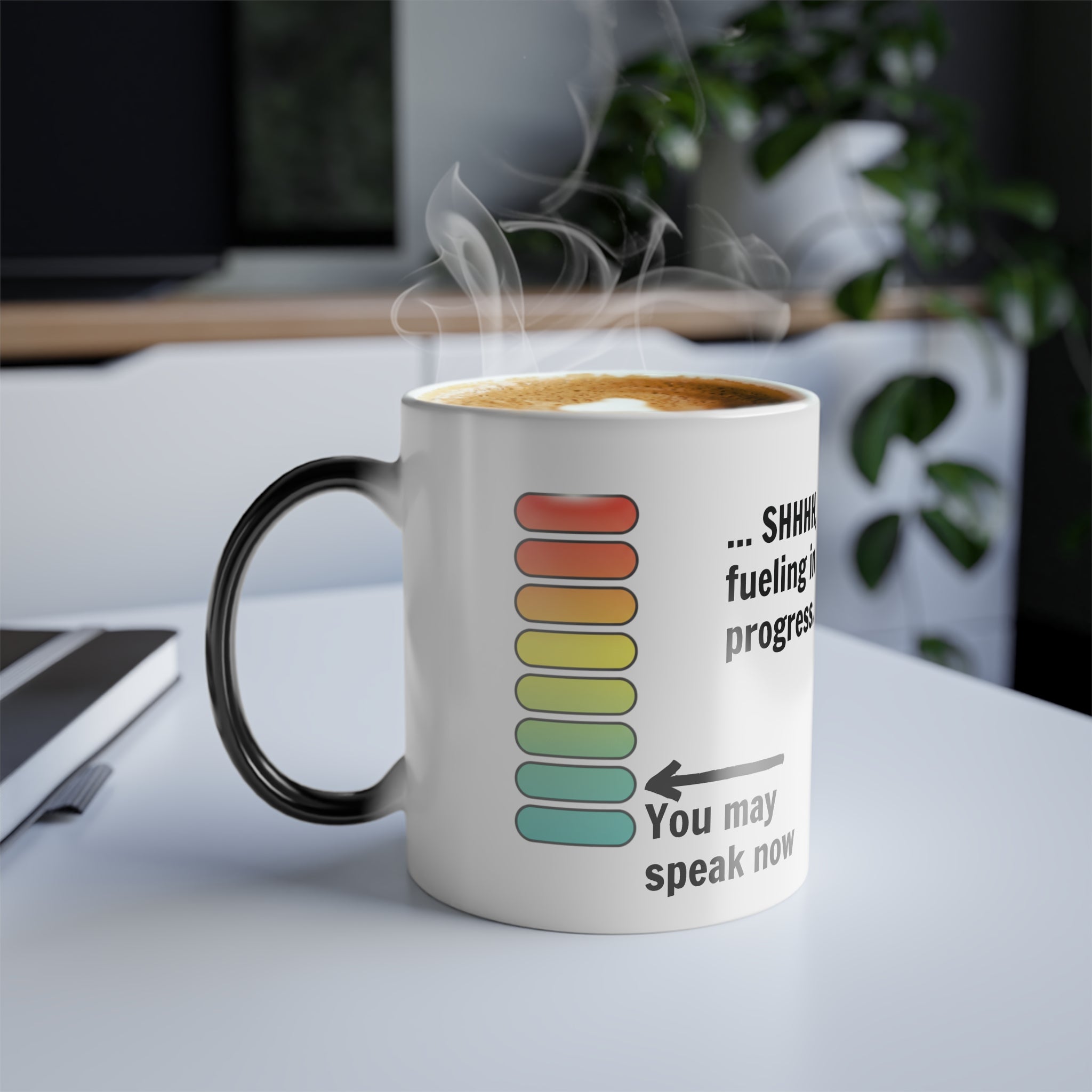 Color-Changing Mug — “Shh, Fueling In Progress” 11oz