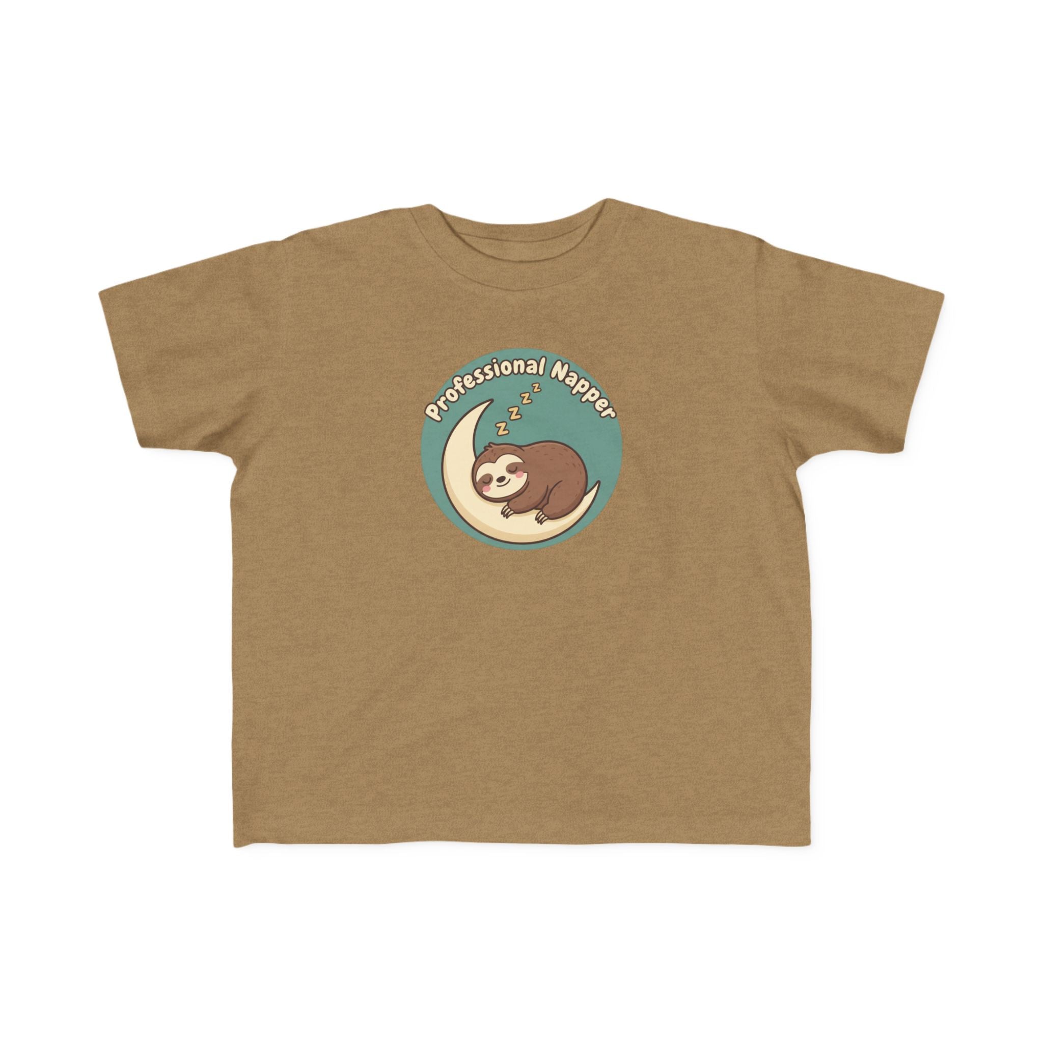 Professional Napper Toddler Tee — Cute Sloth Sleep Shirt for Kids