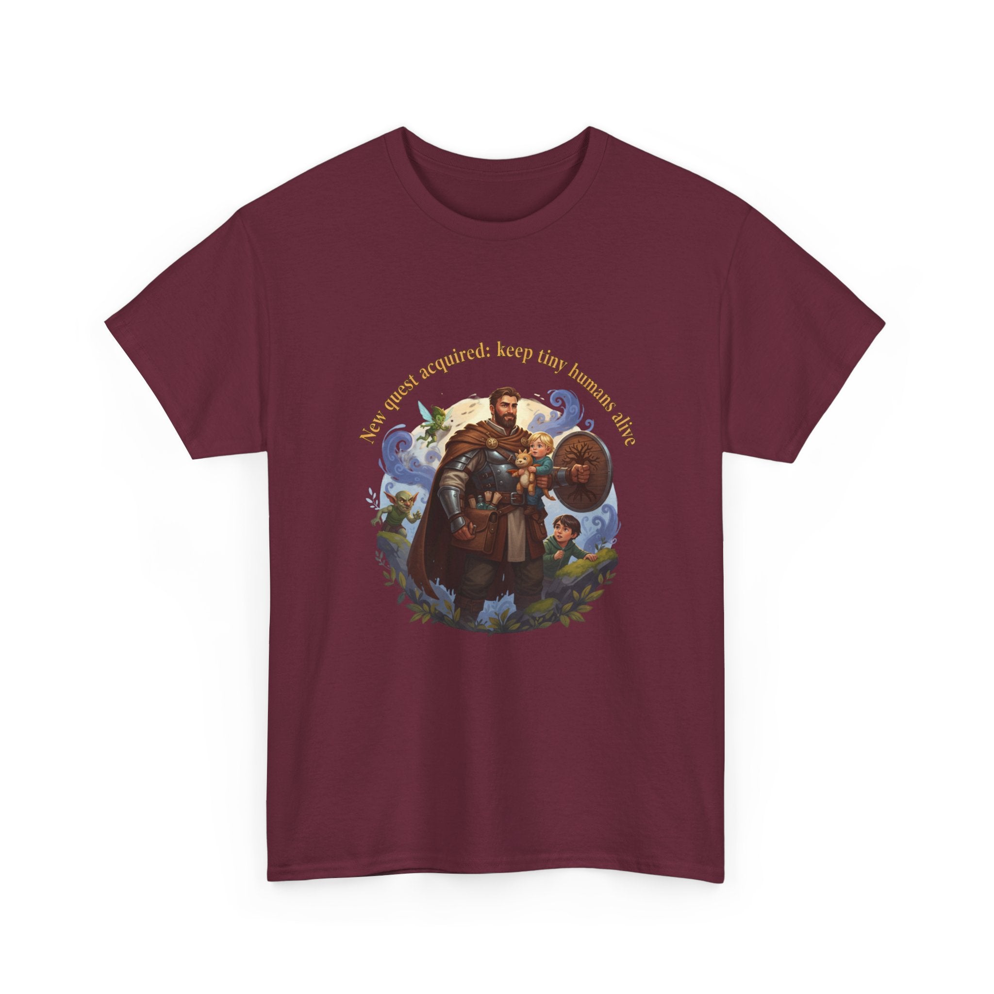 New Quest Acquired: Keep Tiny Humans Alive Dad Shirt — Father's Day Tee