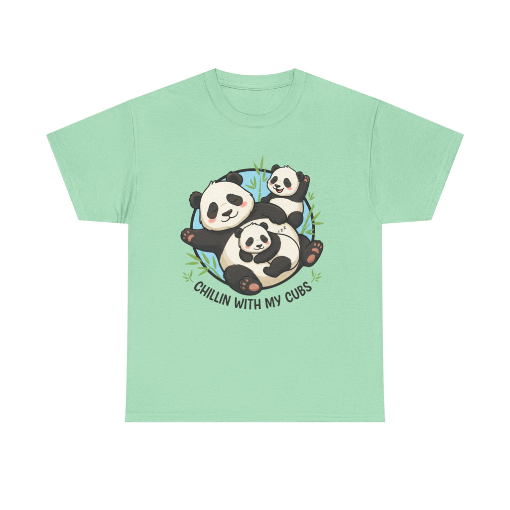 Panda Family 'Chilling with My Cubs' T-Shirt