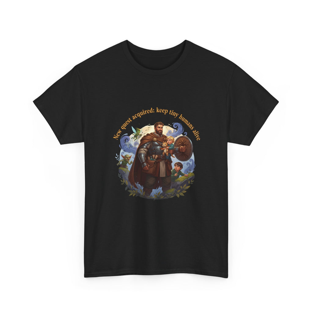 New Quest Acquired: Keep Tiny Humans Alive Dad Shirt — Father's Day Tee