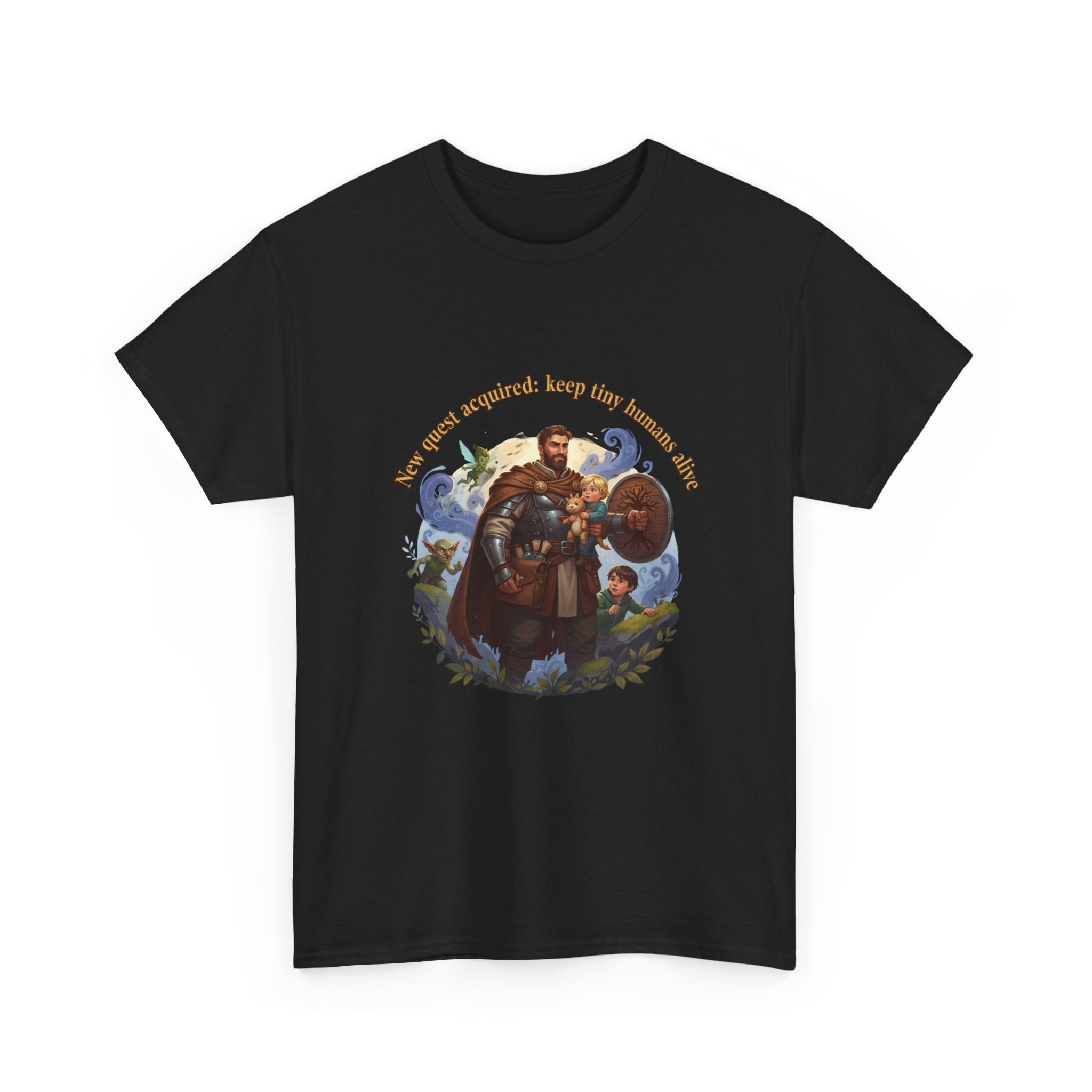 New Quest Acquired: Keep Tiny Humans Alive Dad Shirt — Father's Day Tee