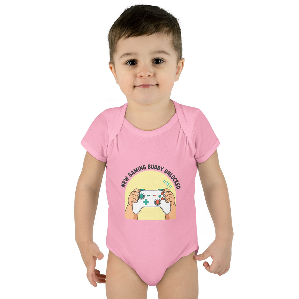 Infant Bodysuit — "New Gaming Buddy Unlocked" Baby Gamer Onesie