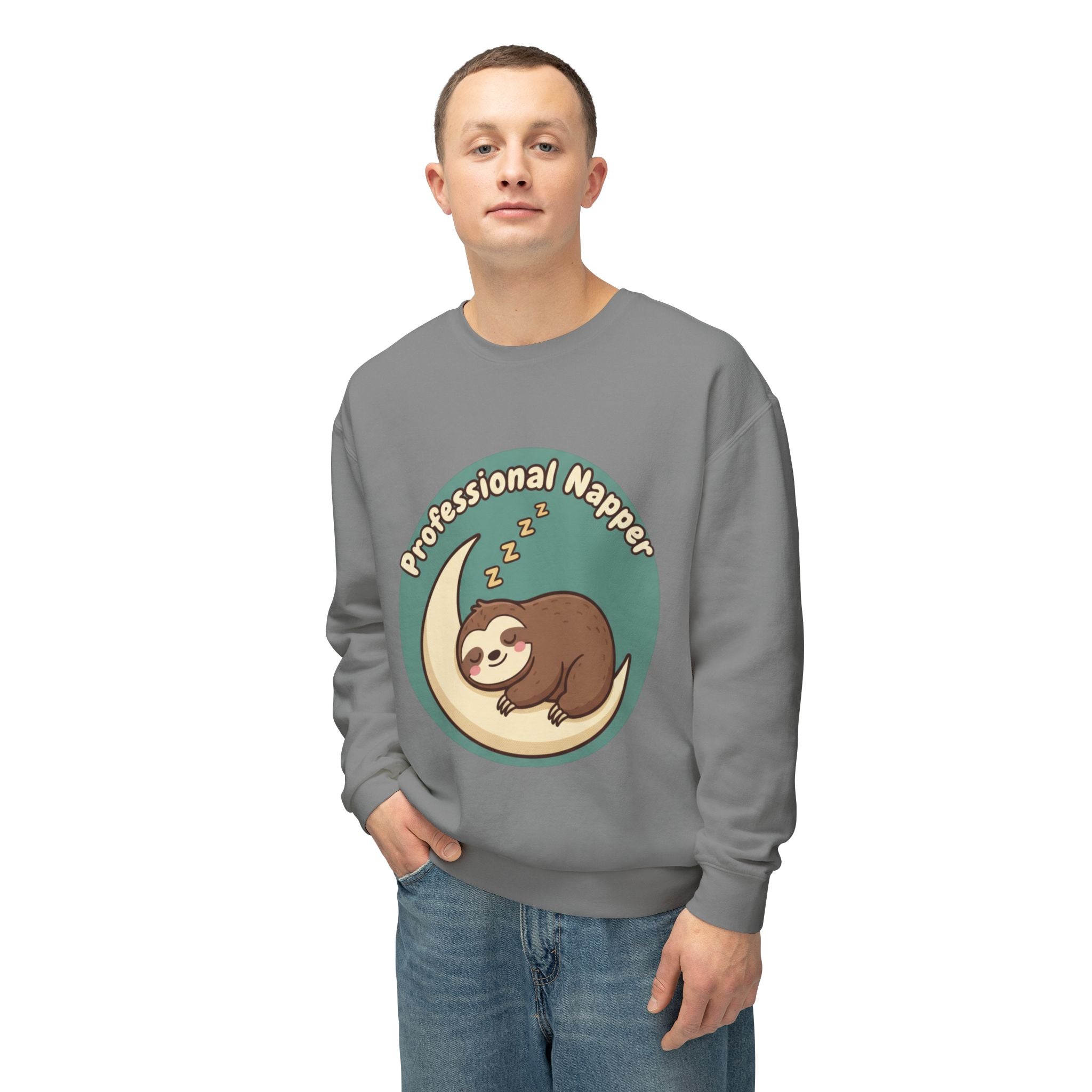 “Professional Sleeper” Crewneck Sweatshirt — Funny Pullover