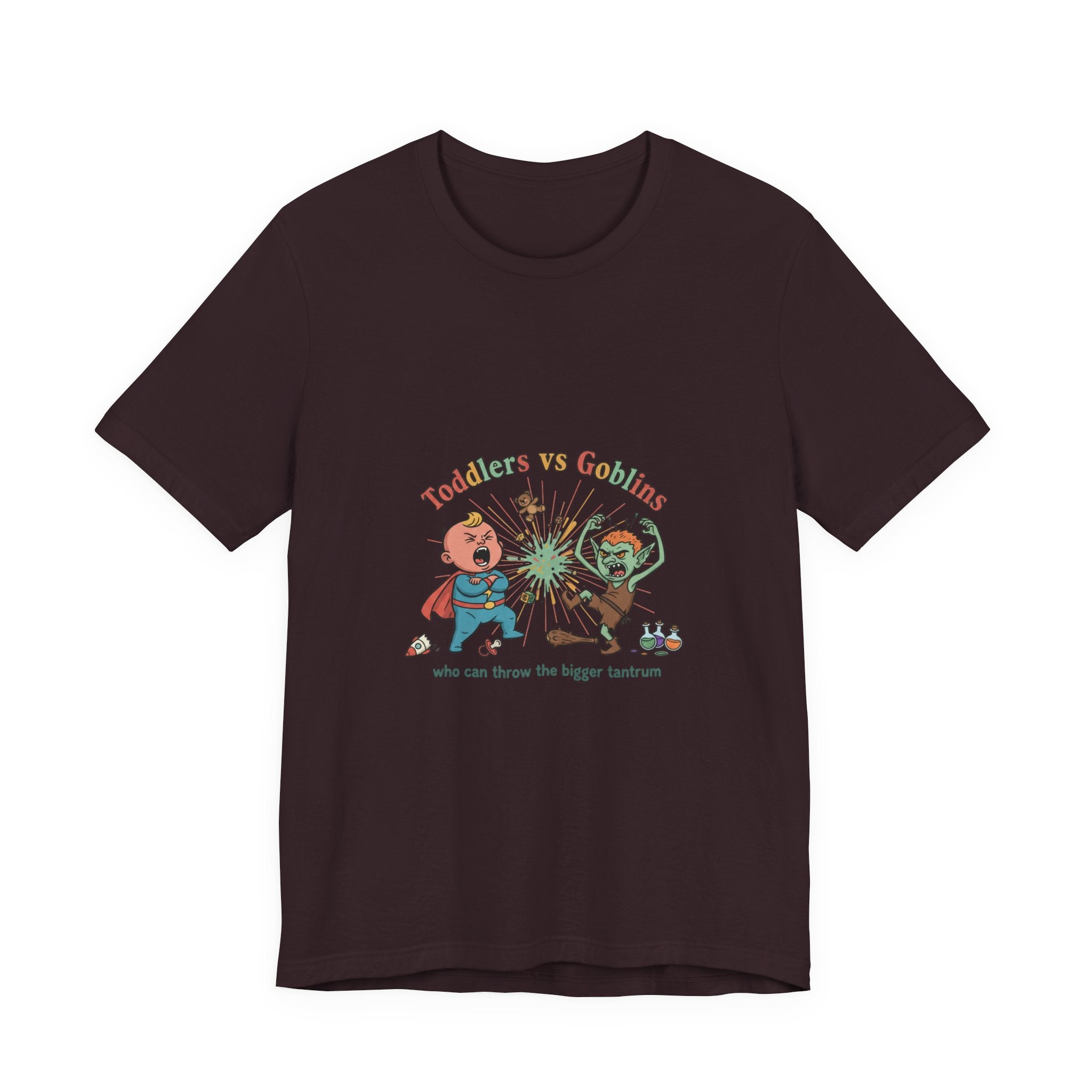 Goblins vs Toddlers T-Shirt — "Who Can Throw the Bigger Tantrum" Funny Kids & Parent Shirt