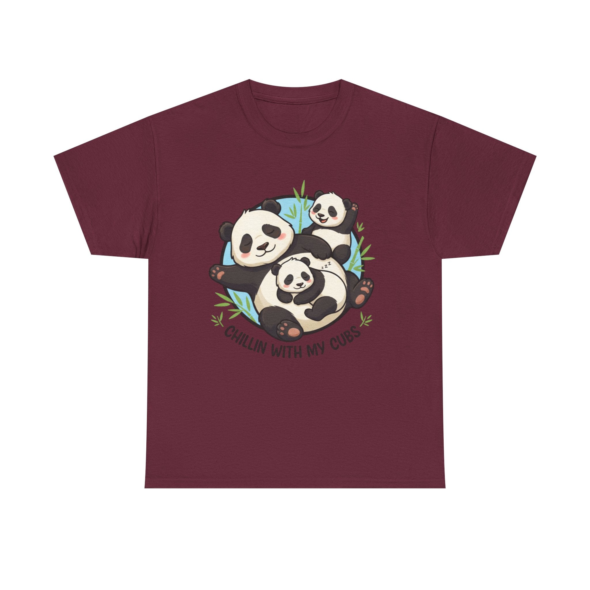 Panda Family 'Chilling with My Cubs' T-Shirt