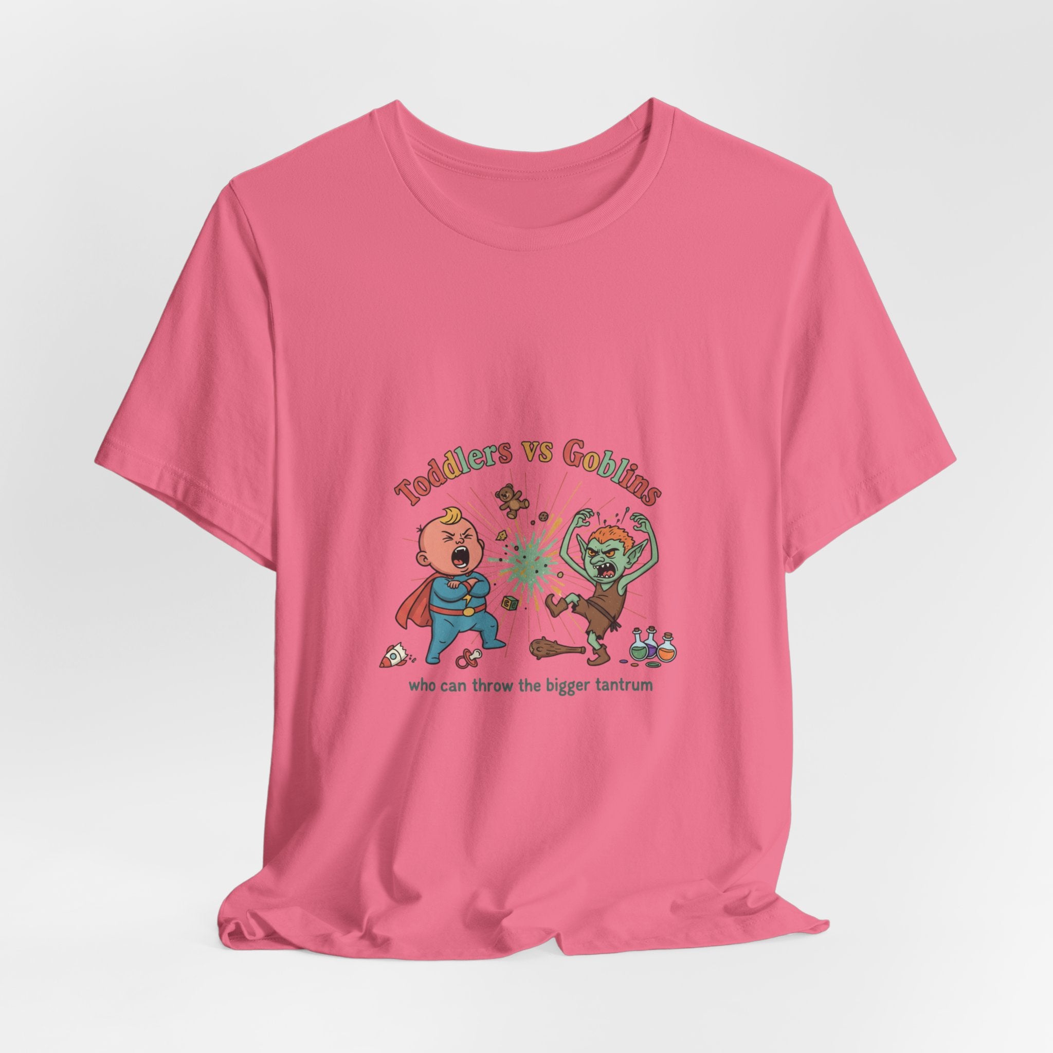 Goblins vs Toddlers T-Shirt — "Who Can Throw the Bigger Tantrum" Funny Kids & Parent Shirt