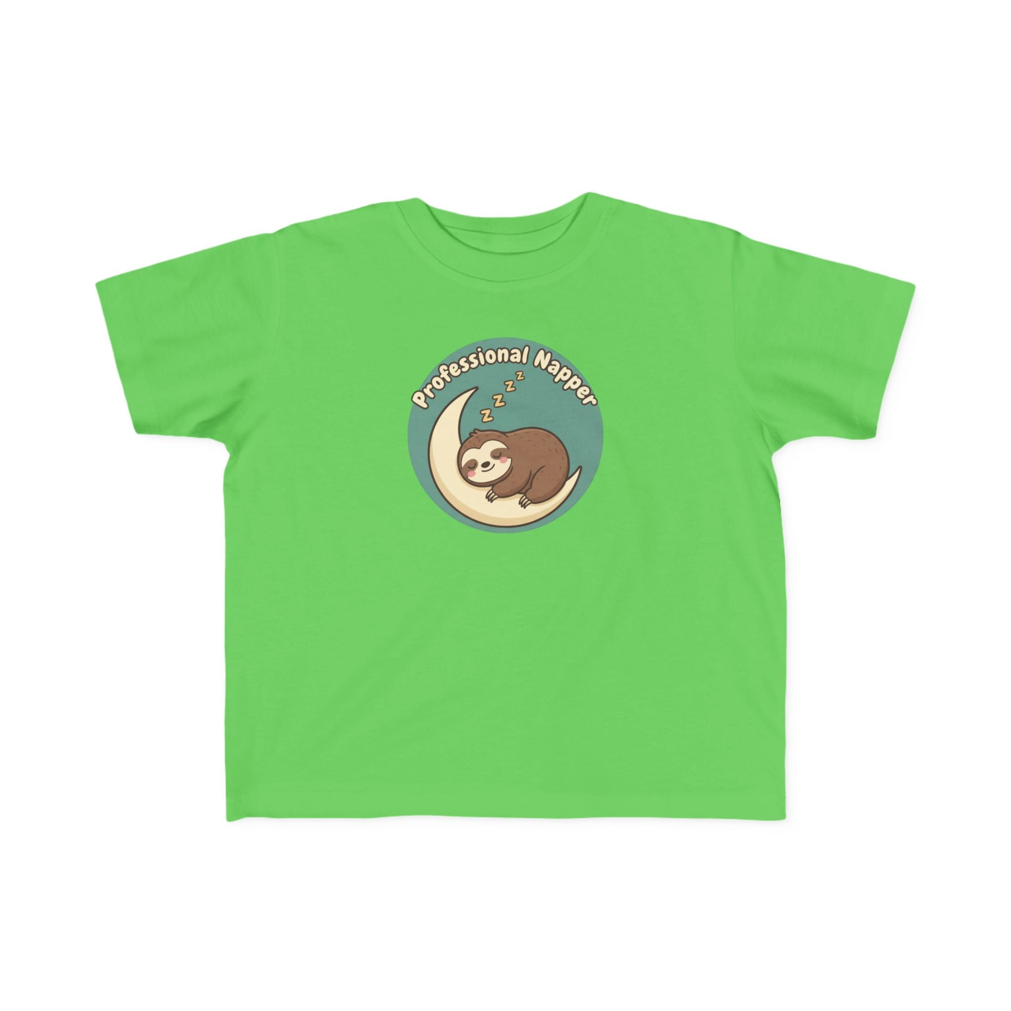 Professional Napper Toddler Tee — Cute Sloth Sleep Shirt for Kids