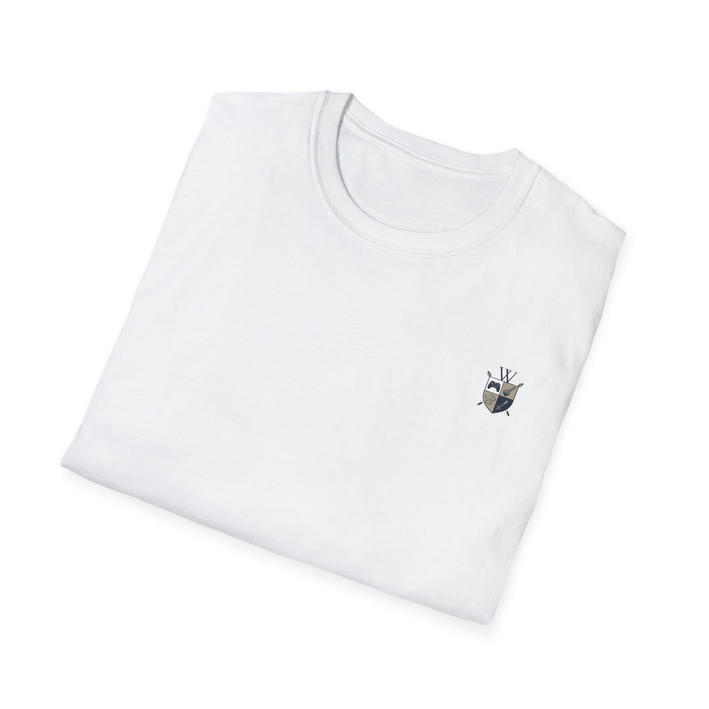Motherhood Badge T-Shirt — "Motherhood: Fueled by Love, Coffee & Wine" Graphic Tee