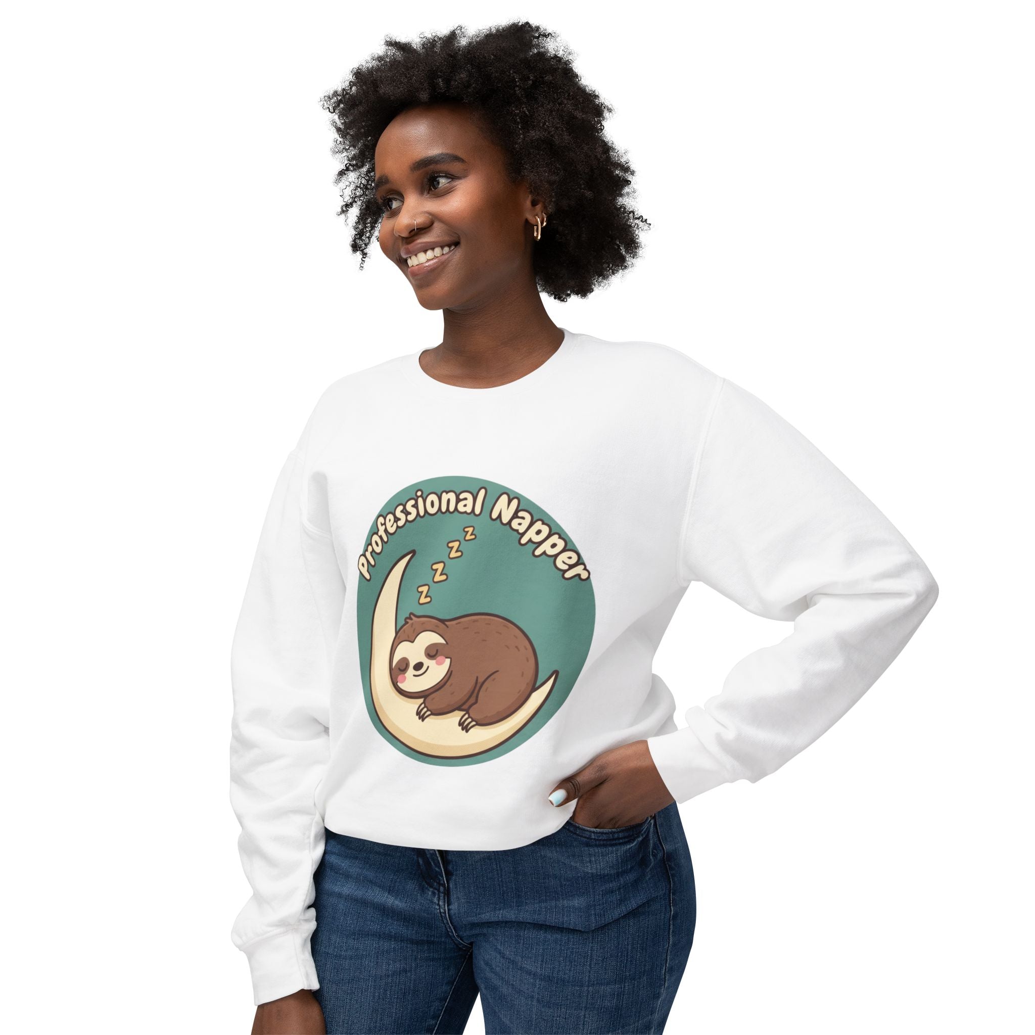“Professional Sleeper” Crewneck Sweatshirt — Funny Pullover