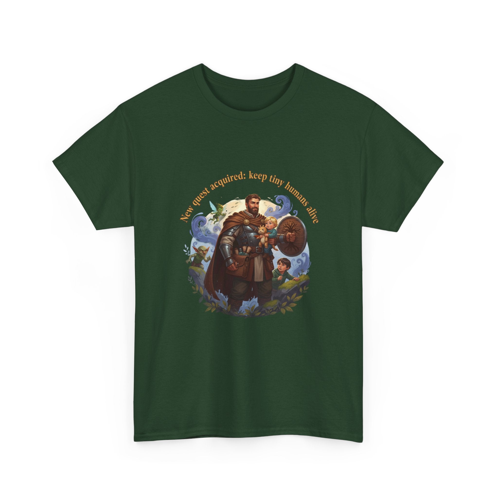 New Quest Acquired: Keep Tiny Humans Alive Dad Shirt — Father's Day Tee