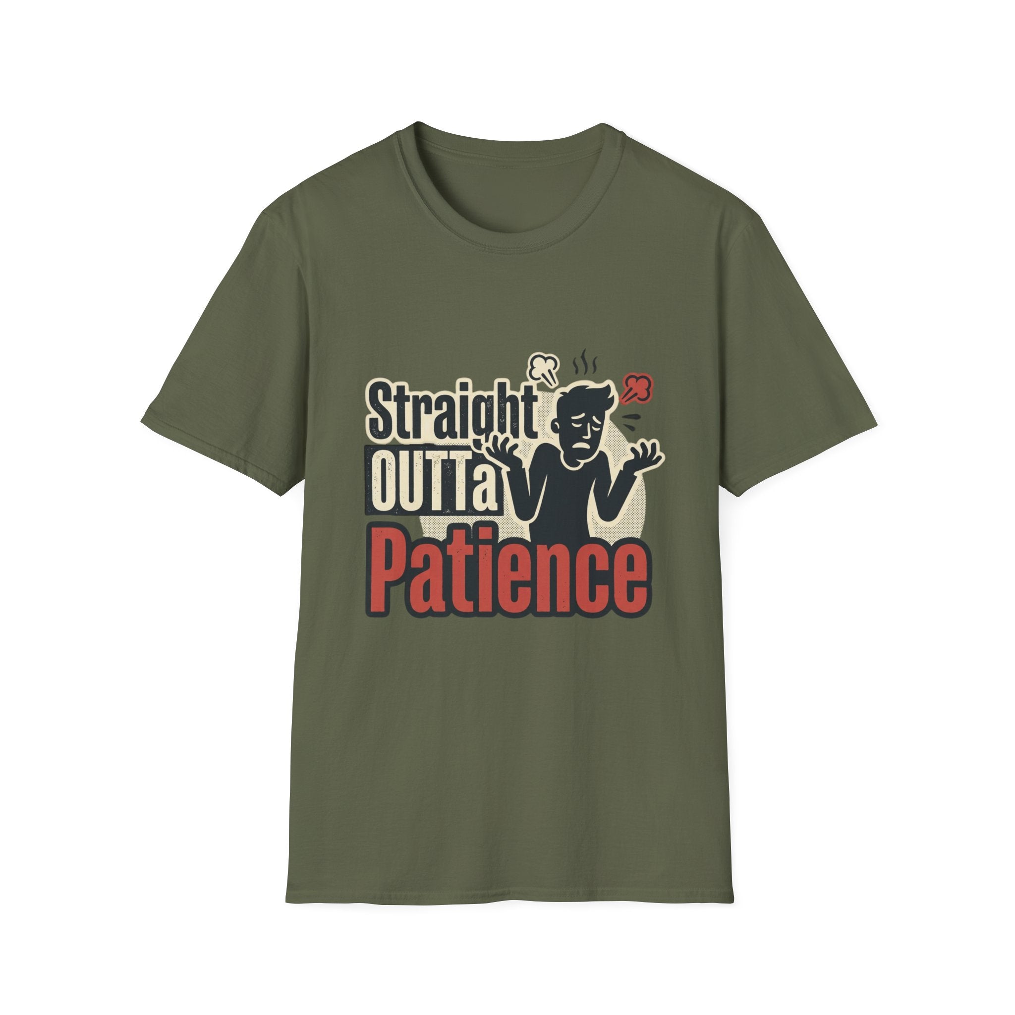 Straight Outta Patience T-Shirt — Funny Sarcastic Graphic Tee