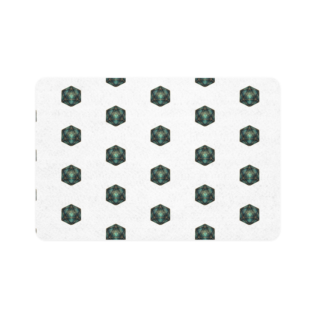 D&D Geeky Pet Food Mat — Pet Lover Gaming Bowl Mat (12x18)