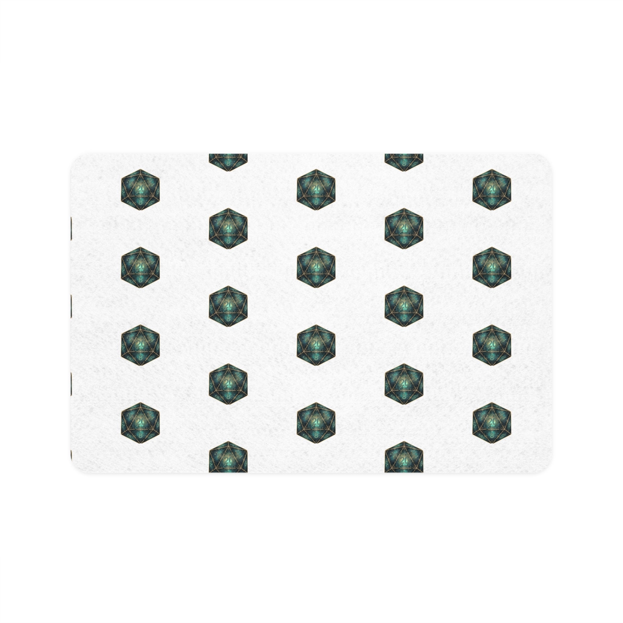 D&D Geeky Pet Food Mat — Pet Lover Gaming Bowl Mat (12x18)