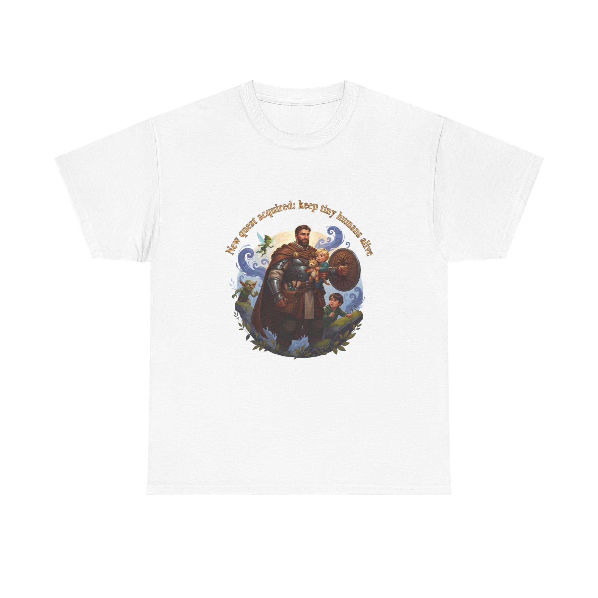 New Quest Acquired: Keep Tiny Humans Alive Dad Shirt — Father's Day Tee