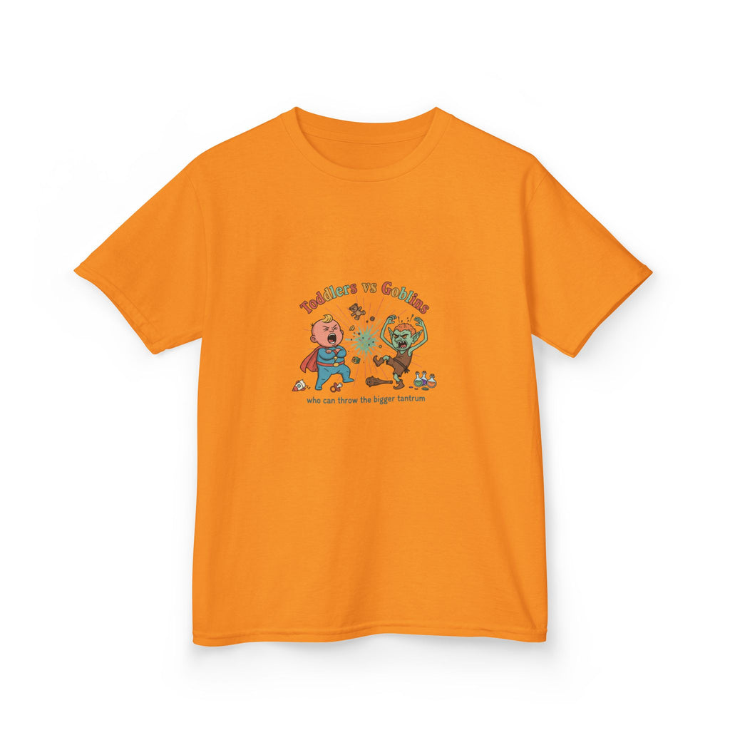 Toddlers vs. Goblins Kids T-Shirt — 'Who Can Throw the Bigger Tantrum'