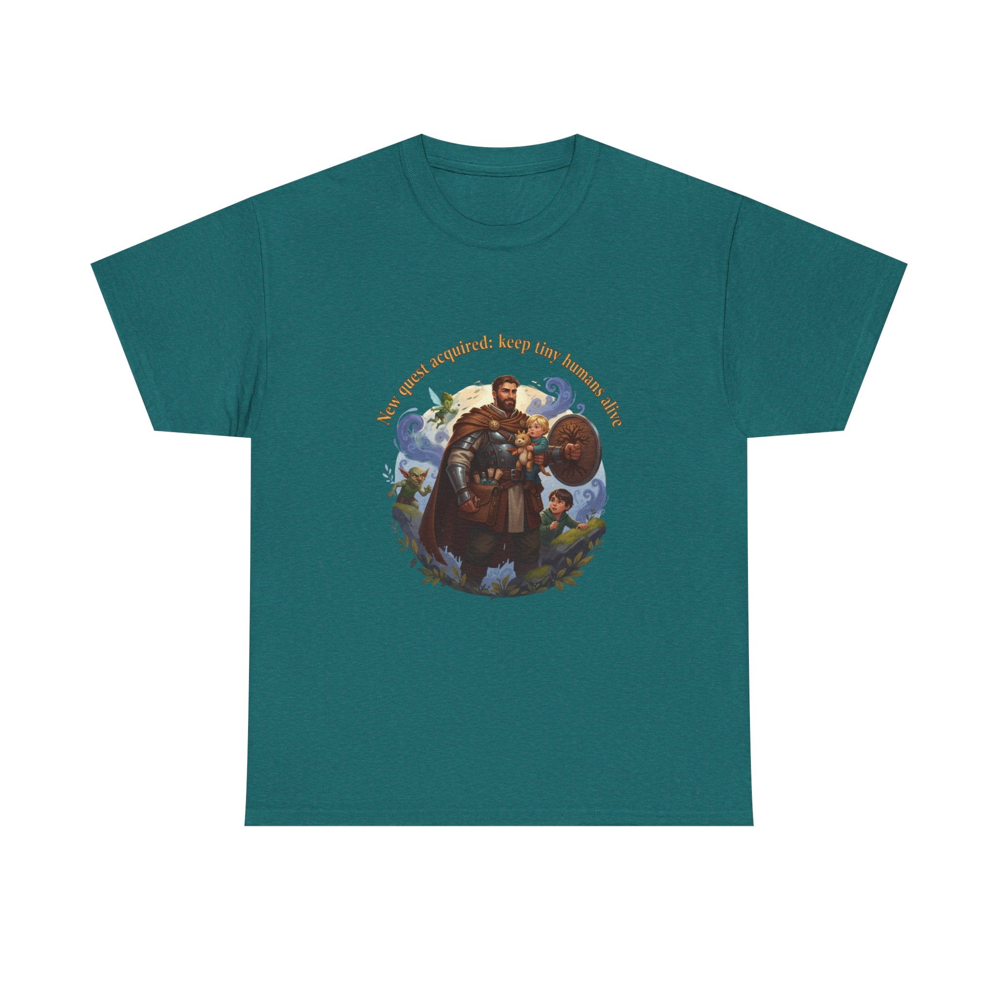 New Quest Acquired: Keep Tiny Humans Alive Dad Shirt — Father's Day Tee