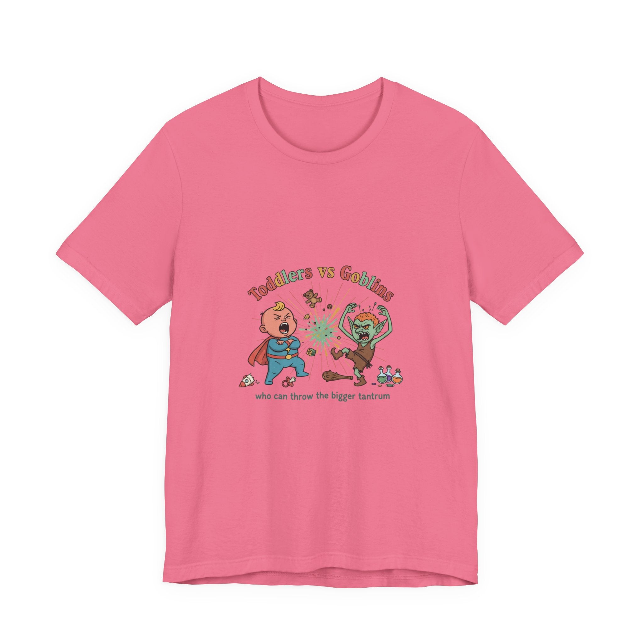 Goblins vs Toddlers T-Shirt — "Who Can Throw the Bigger Tantrum" Funny Kids & Parent Shirt