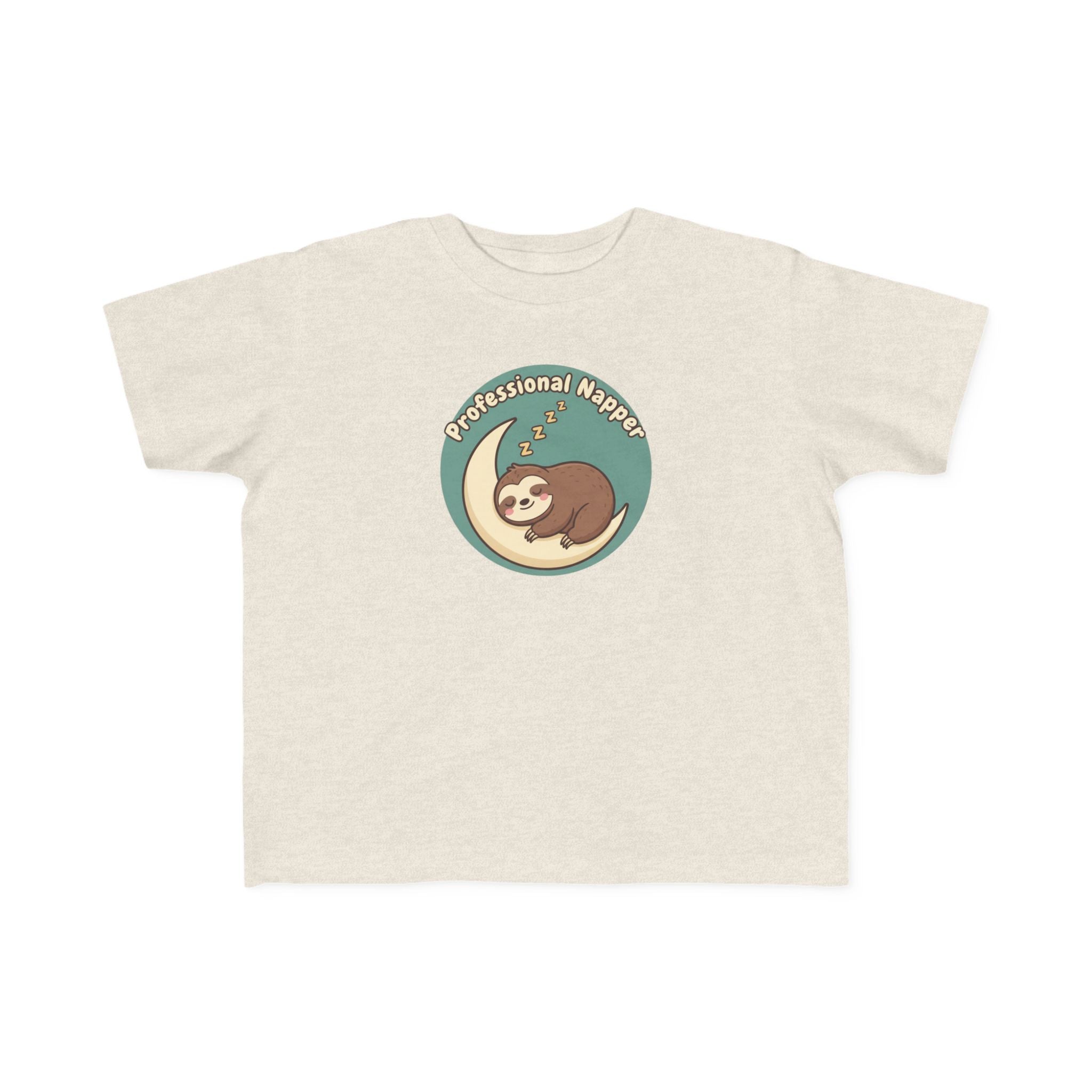 Professional Napper Toddler Tee — Cute Sloth Sleep Shirt for Kids