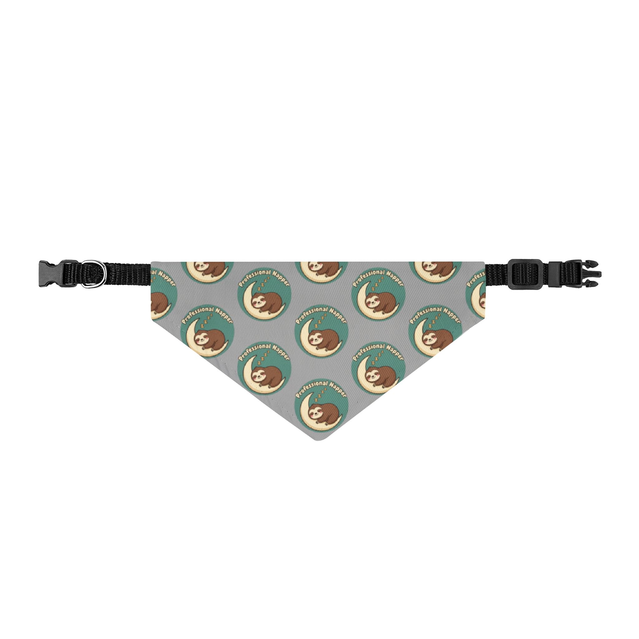 Sloth Sleeping Clip-On Bandana
