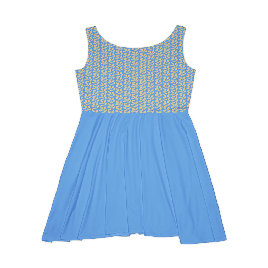 Floral Top, Flared A-Line Summer Dress