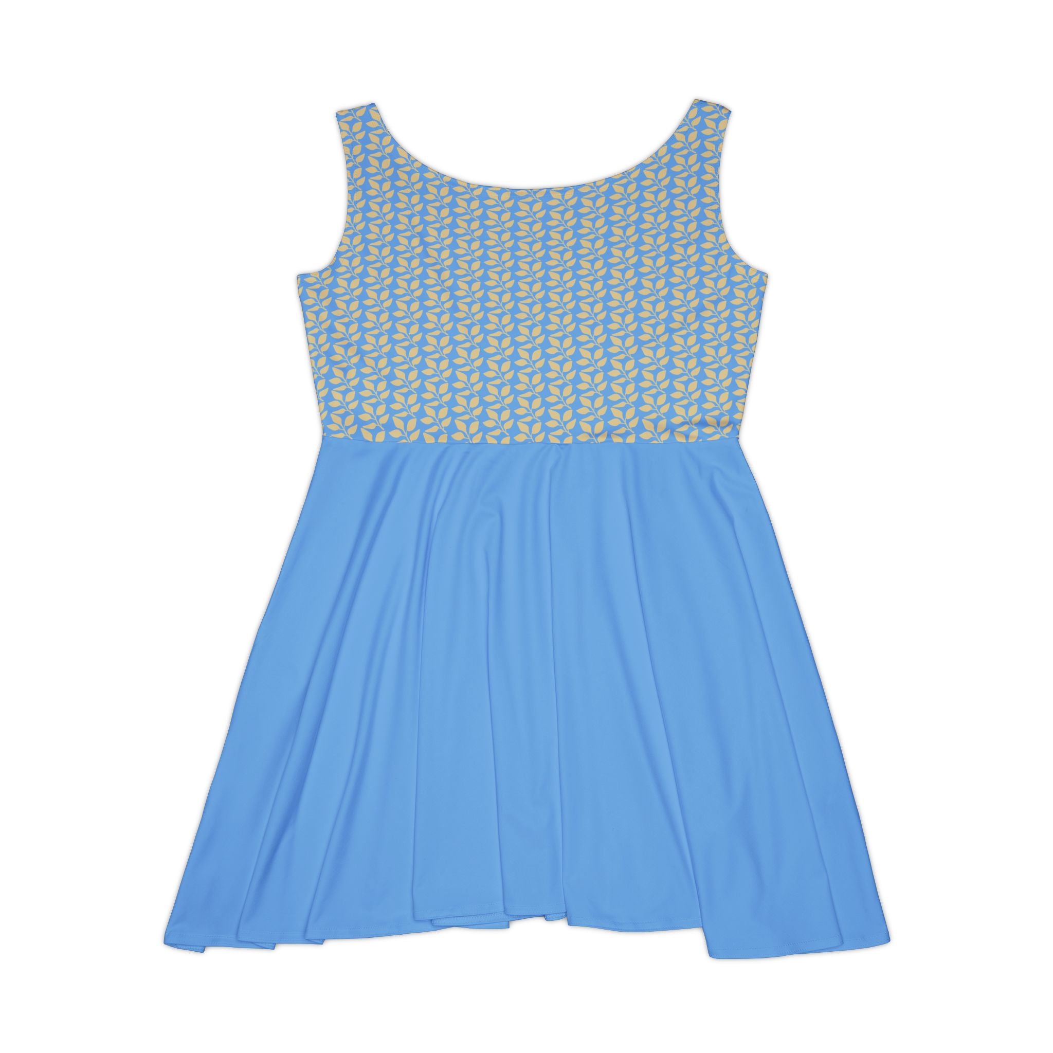 Floral Top, Flared A-Line Summer Dress