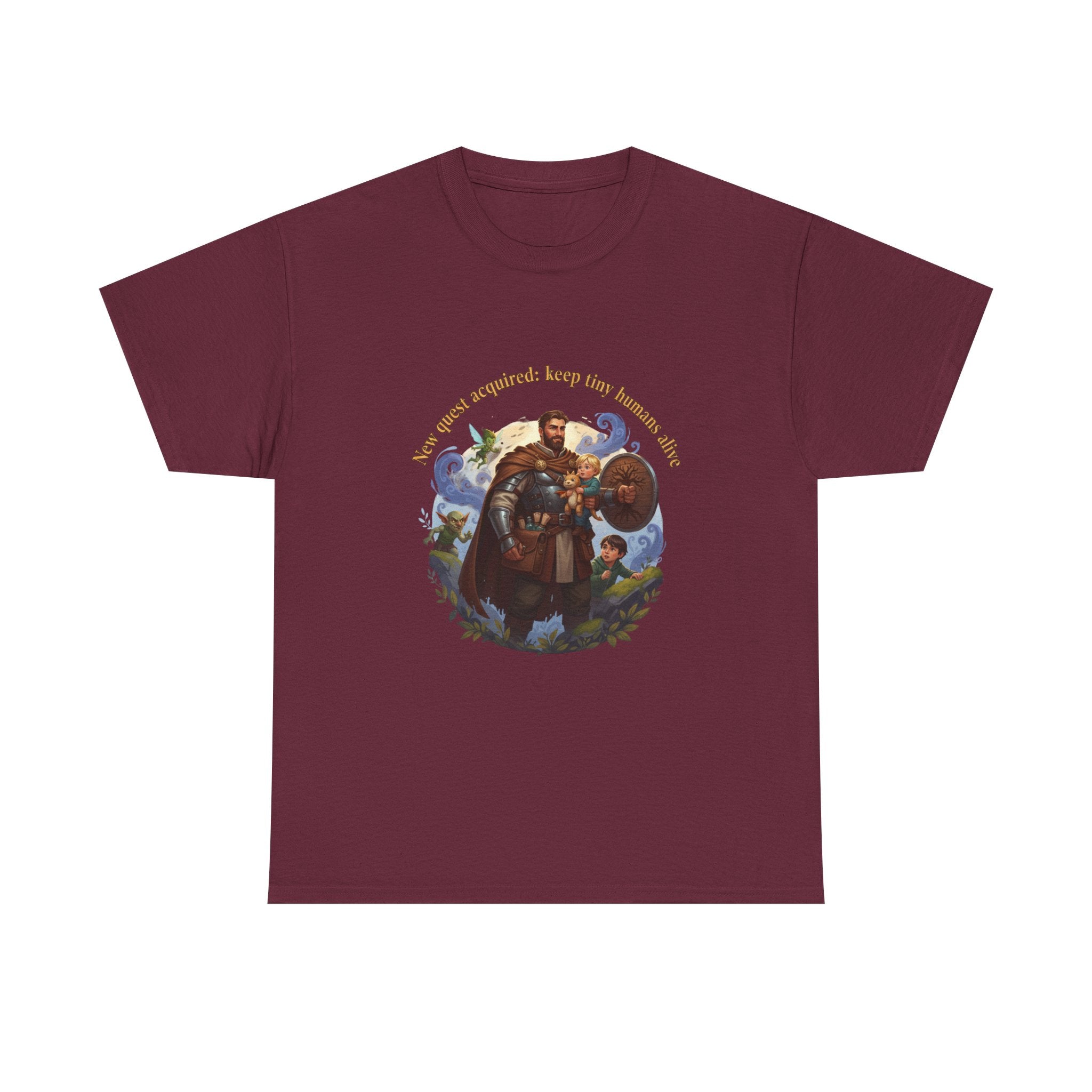 New Quest Acquired: Keep Tiny Humans Alive Dad Shirt — Father's Day Tee