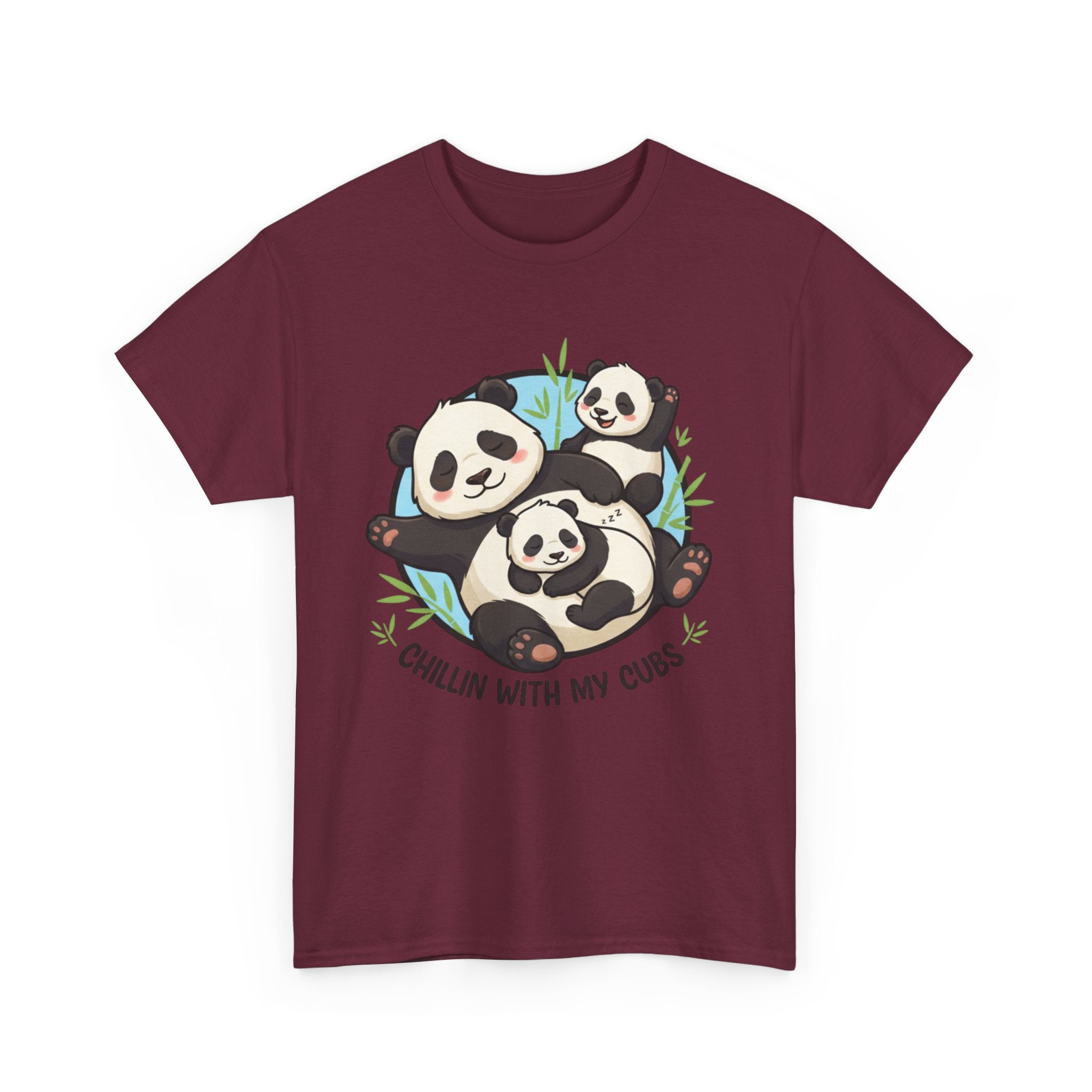 Panda Family 'Chilling with My Cubs' T-Shirt
