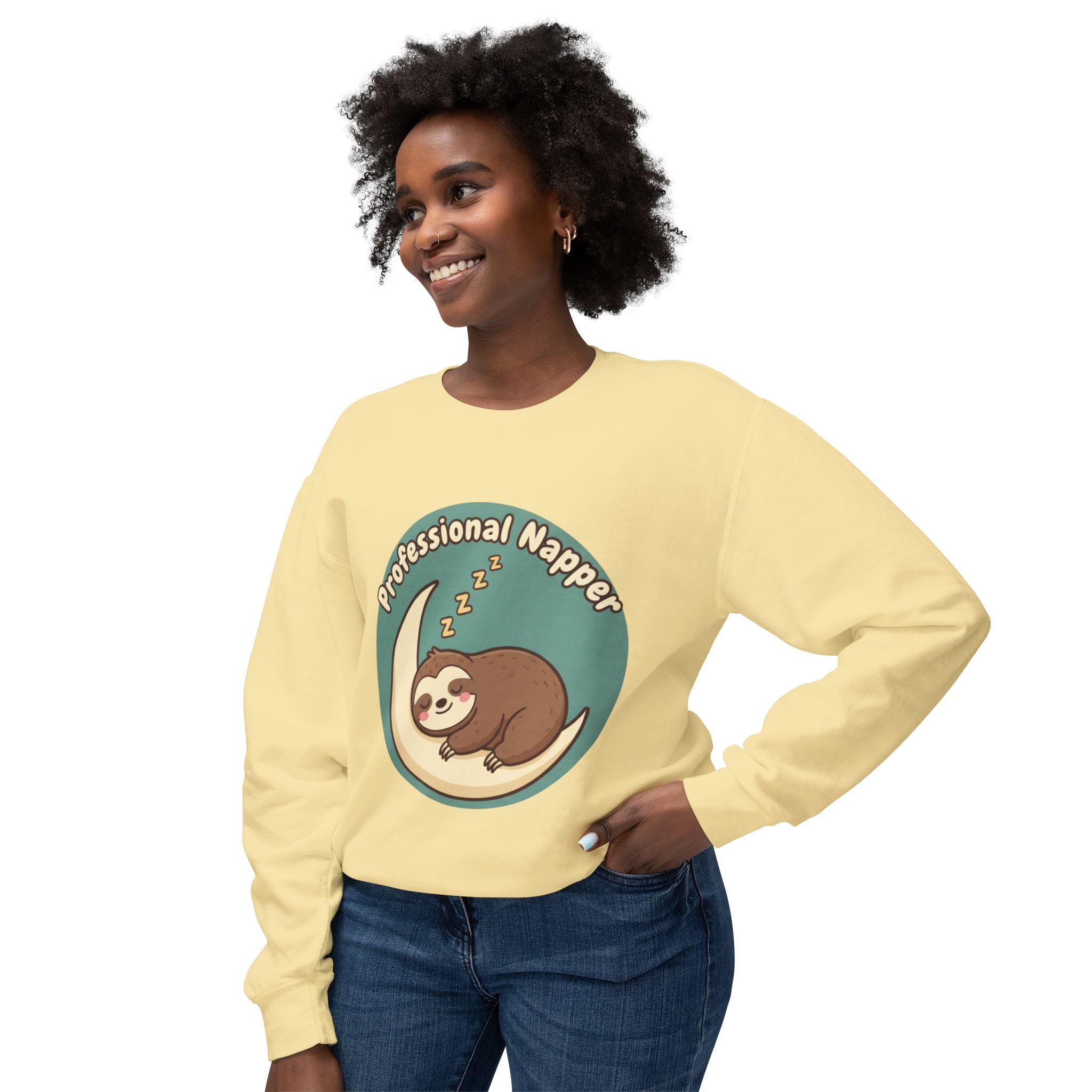 “Professional Sleeper” Crewneck Sweatshirt — Funny Pullover