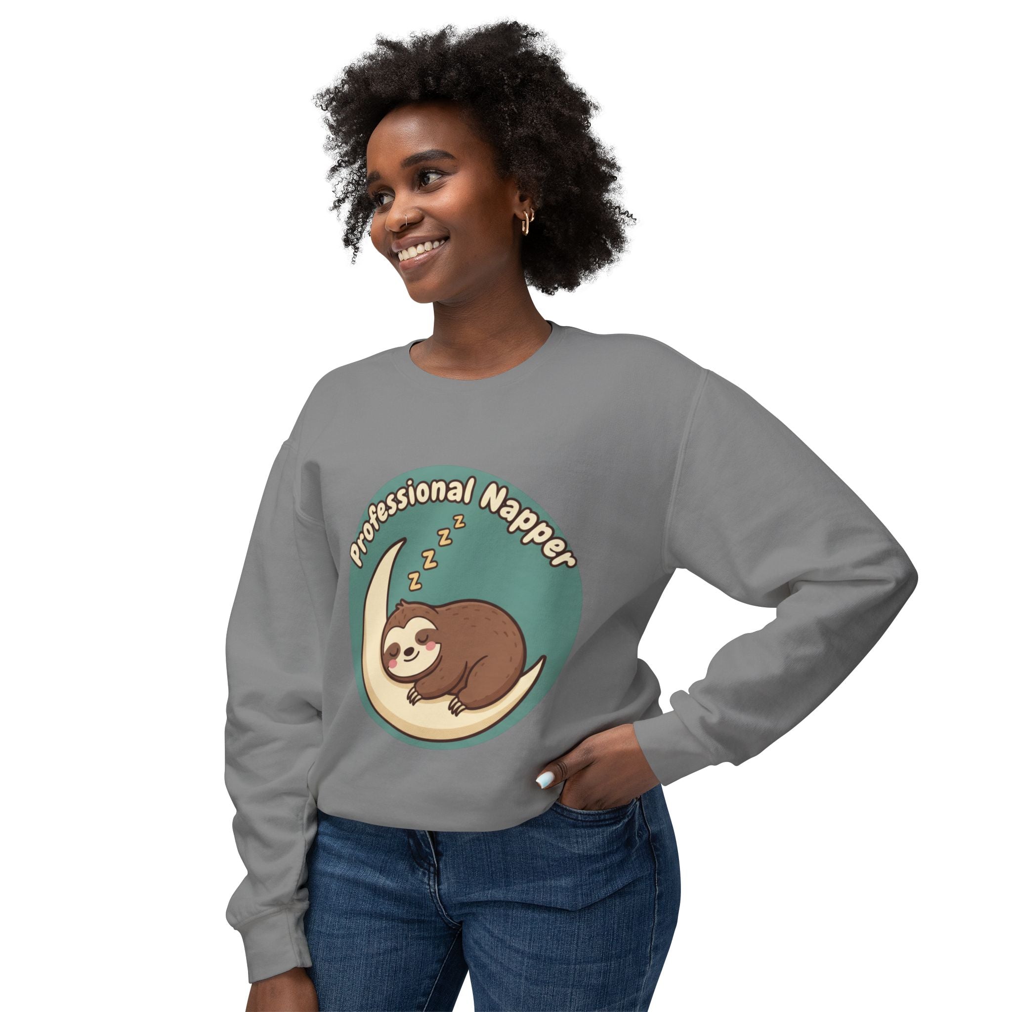 “Professional Sleeper” Crewneck Sweatshirt — Funny Pullover