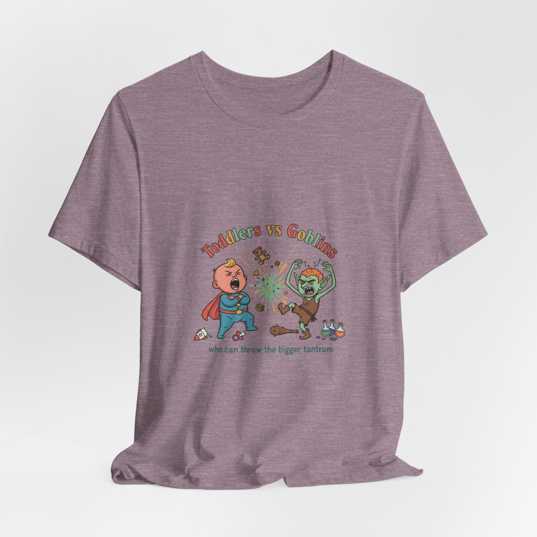 Goblins vs Toddlers T-Shirt — "Who Can Throw the Bigger Tantrum" Funny Kids & Parent Shirt