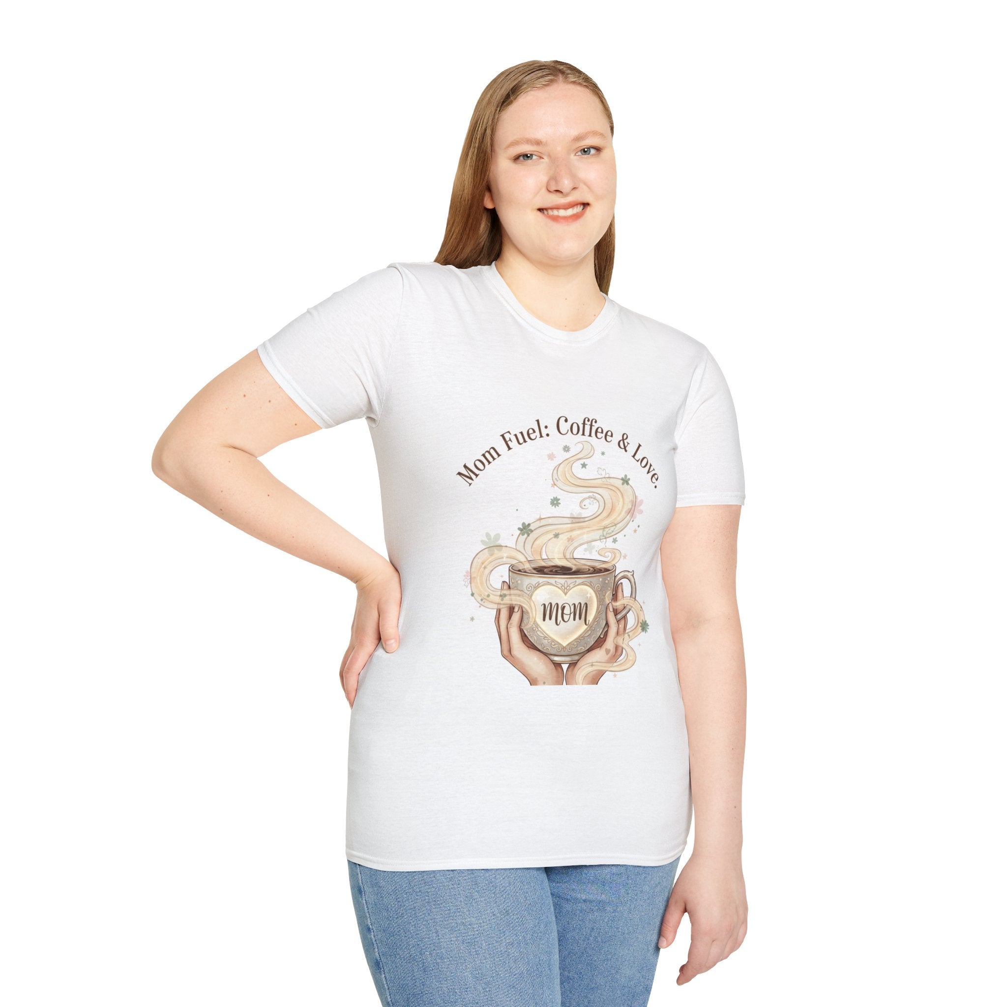 Mom Fuel T-Shirt — "Mom Fuel: Coffee & Love" Graphic Tee