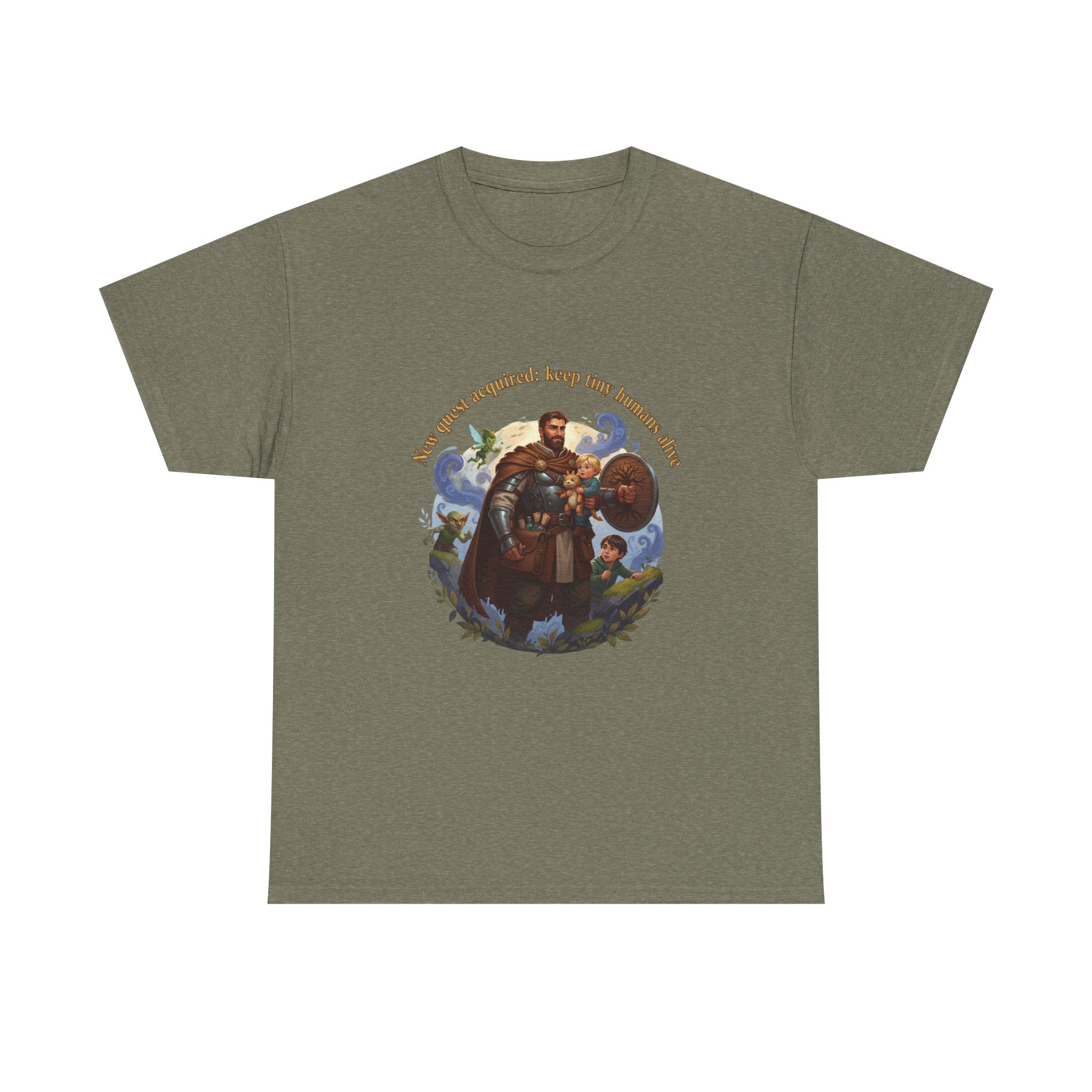 New Quest Acquired: Keep Tiny Humans Alive Dad Shirt — Father's Day Tee