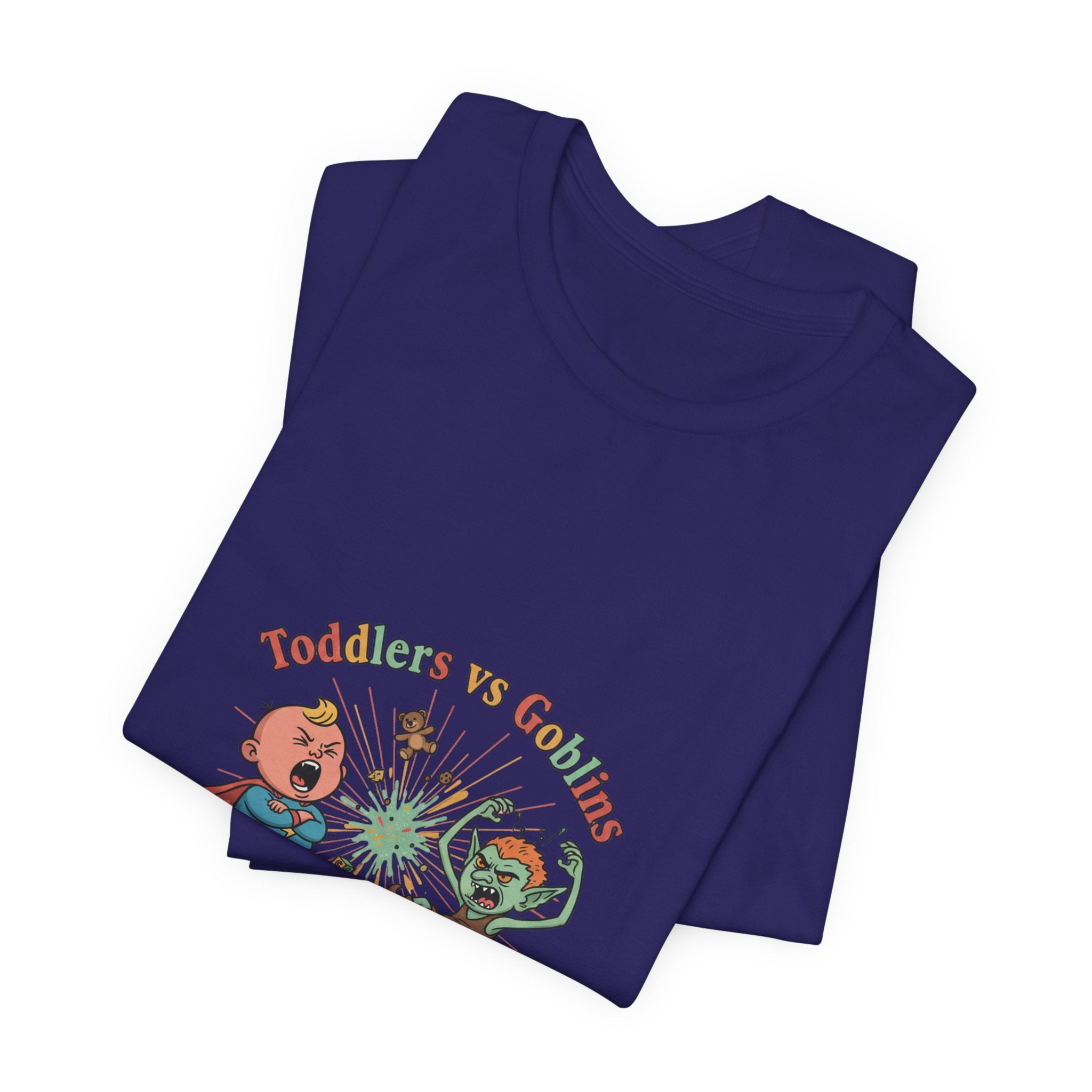 Goblins vs Toddlers T-Shirt — "Who Can Throw the Bigger Tantrum" Funny Kids & Parent Shirt