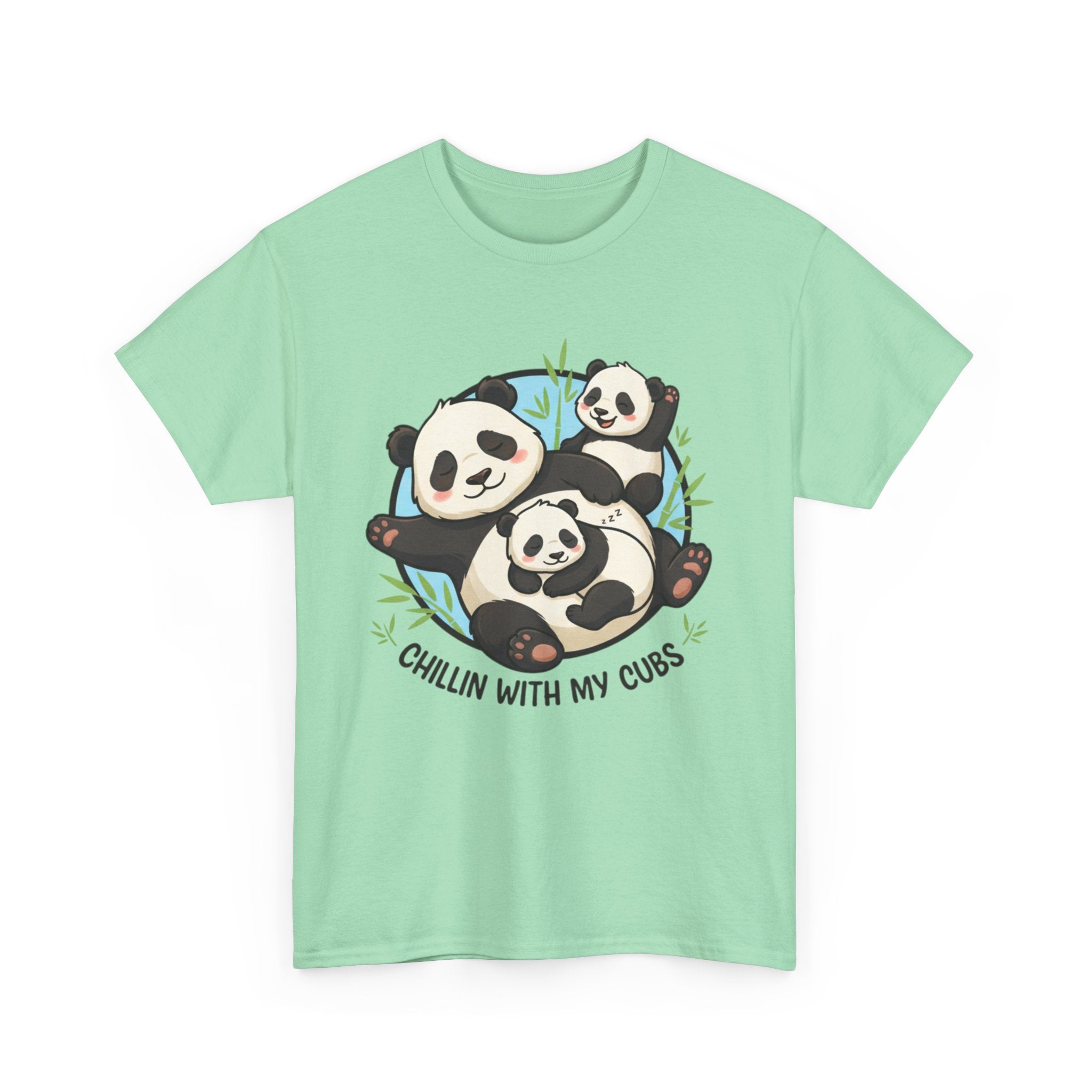 Panda Family 'Chilling with My Cubs' T-Shirt