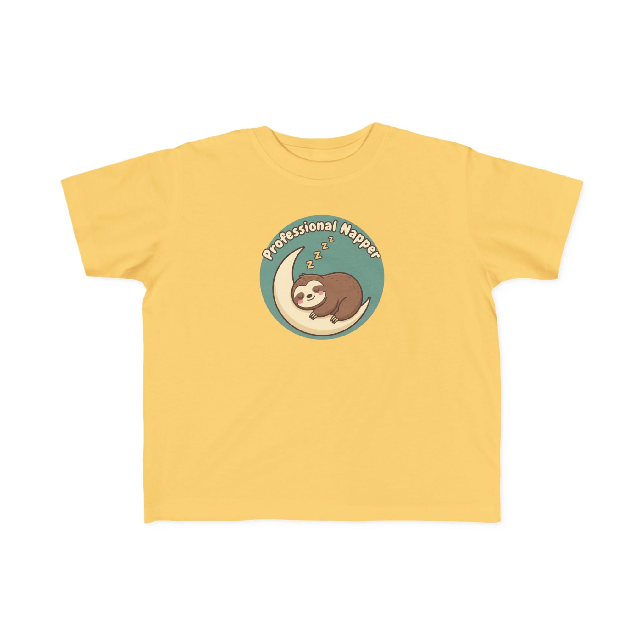 Professional Napper Toddler Tee — Cute Sloth Sleep Shirt for Kids
