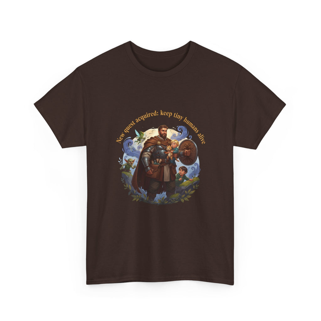 New Quest Acquired: Keep Tiny Humans Alive Dad Shirt — Father's Day Tee
