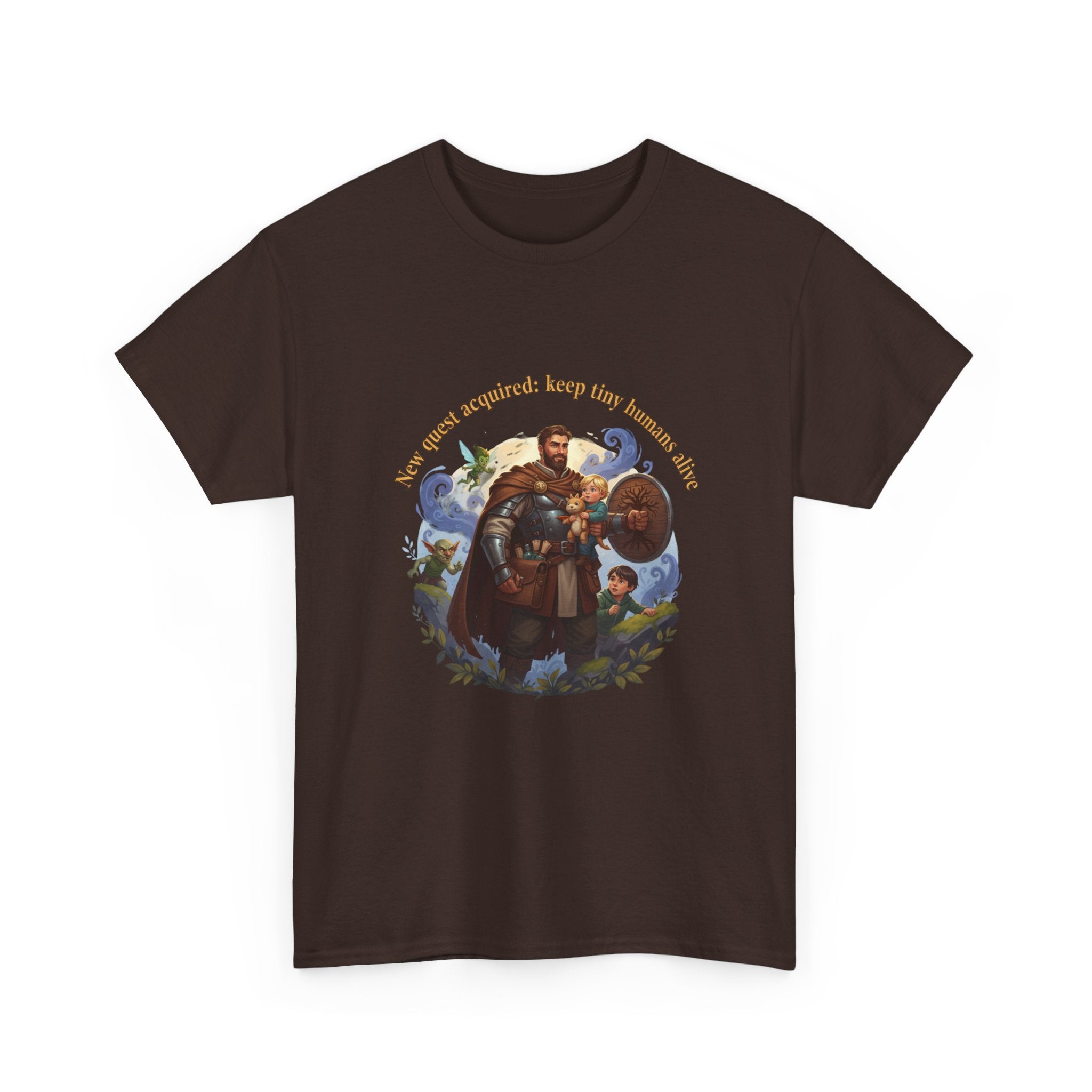 New Quest Acquired: Keep Tiny Humans Alive Dad Shirt — Father's Day Tee