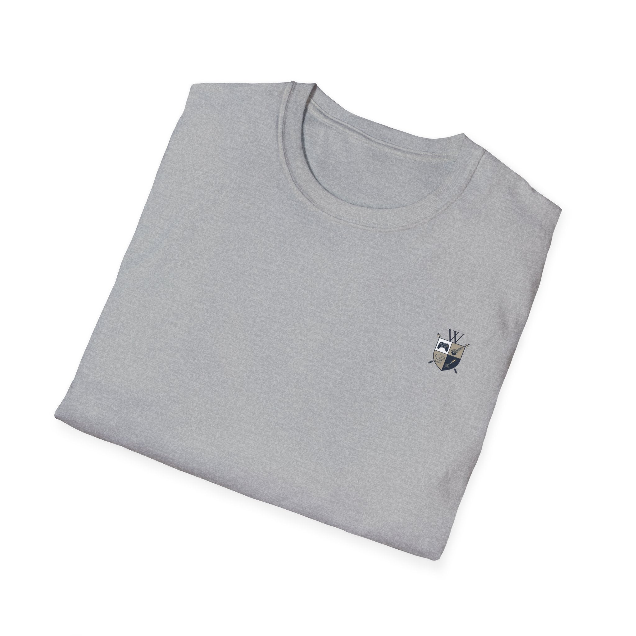 Motherhood Badge T-Shirt — "Motherhood: Fueled by Love, Coffee & Wine" Graphic Tee